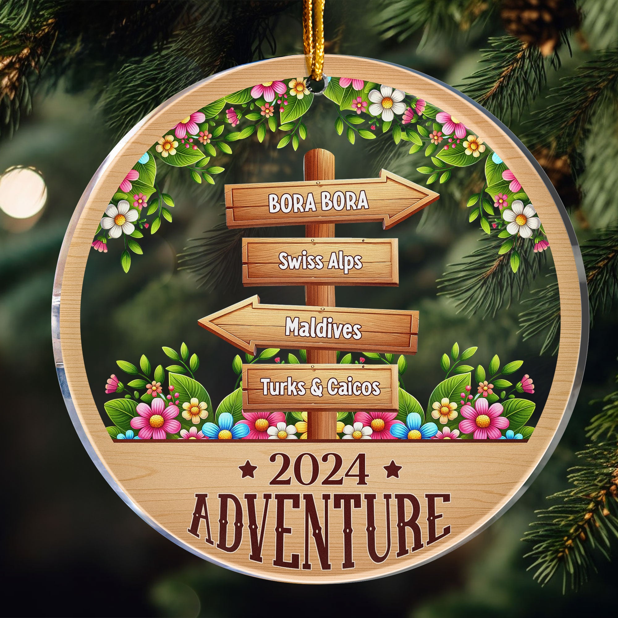 2024 Adventure - Personalized Acrylic Ornament