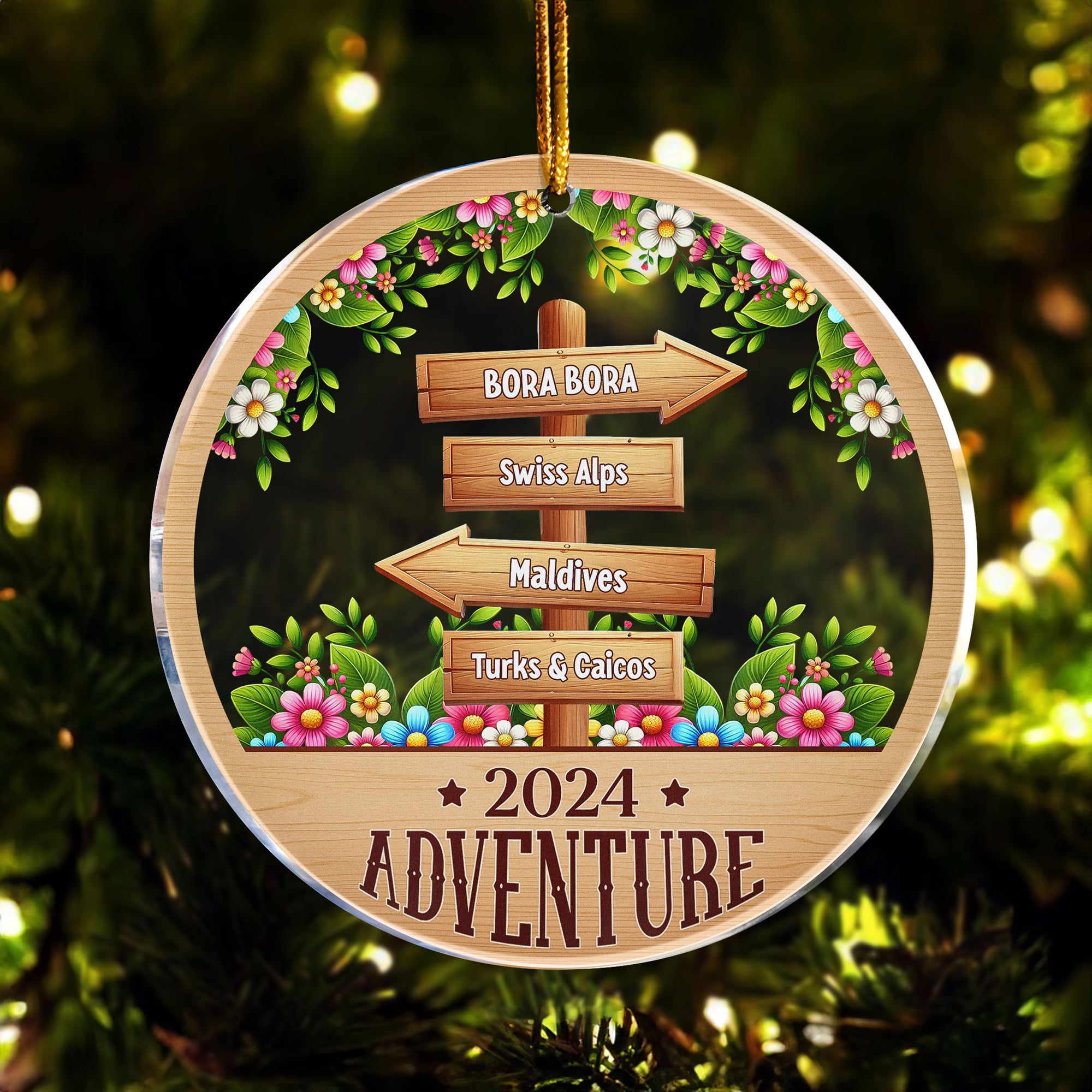 2024 Adventure - Personalized Acrylic Ornament