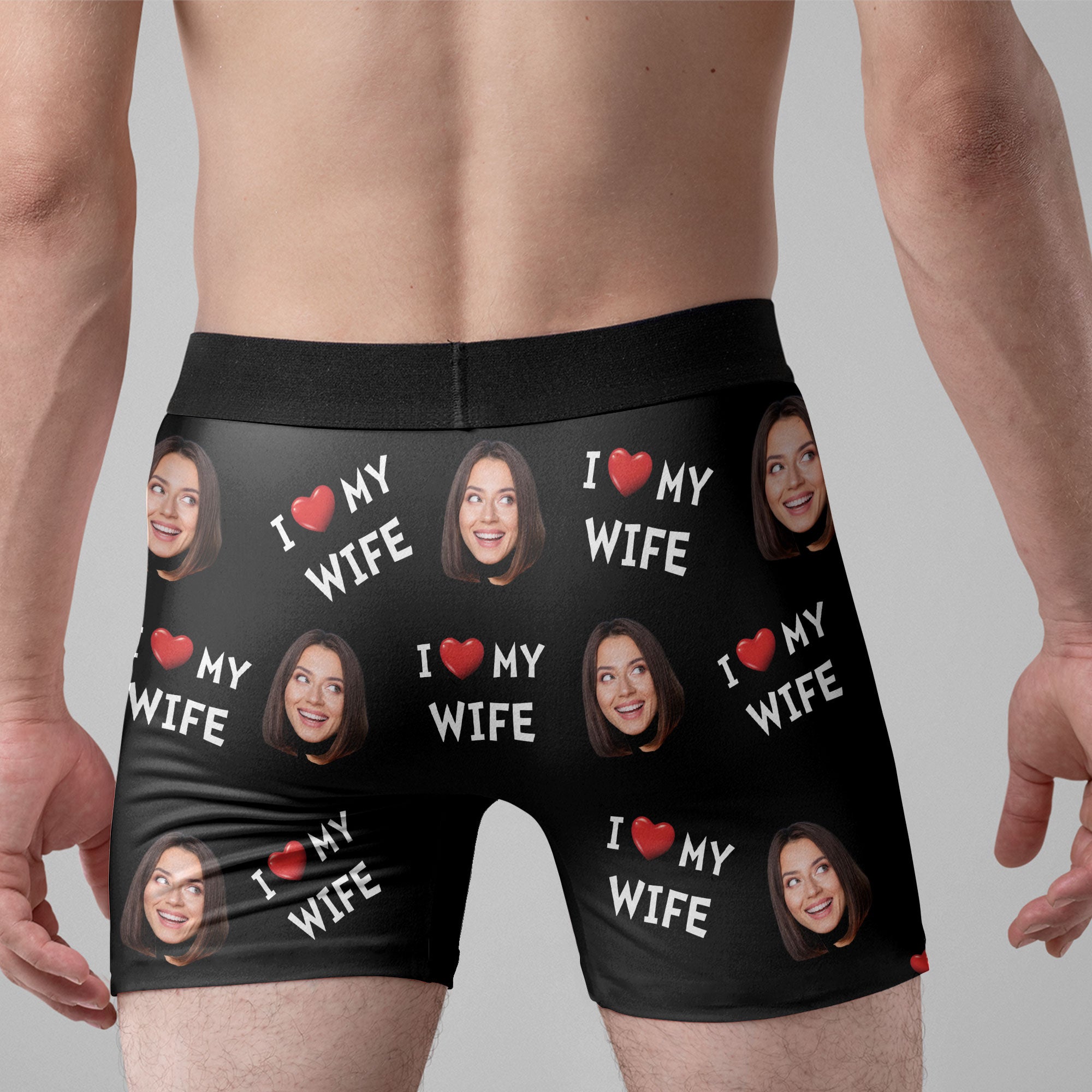 24hour Open Only For My Wife - Personalized Photo Men's Boxer Briefs