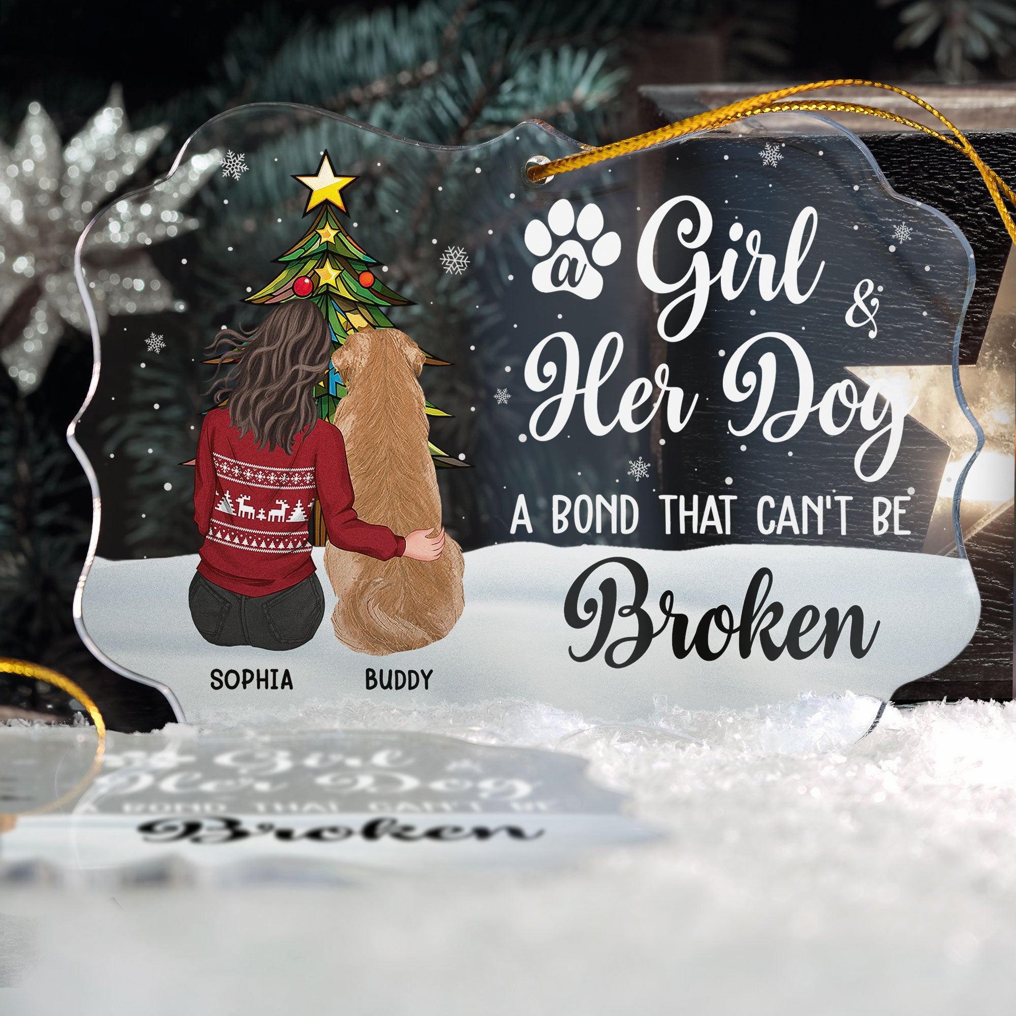 A Bond That Can't Be Broken - Christmas Time - Personalized Acrylic Ornament