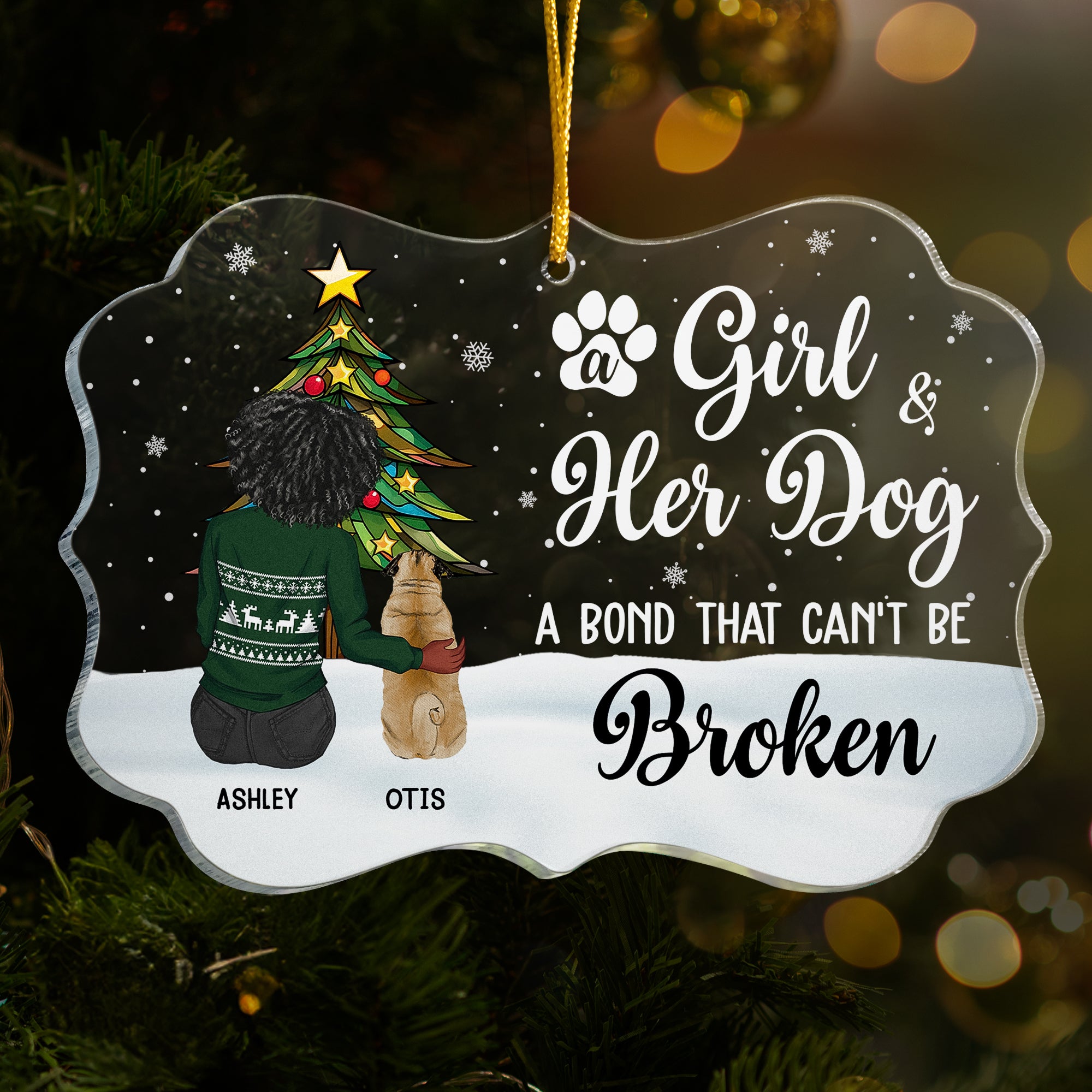 A Bond That Can't Be Broken - Christmas Time - Personalized Acrylic Ornament