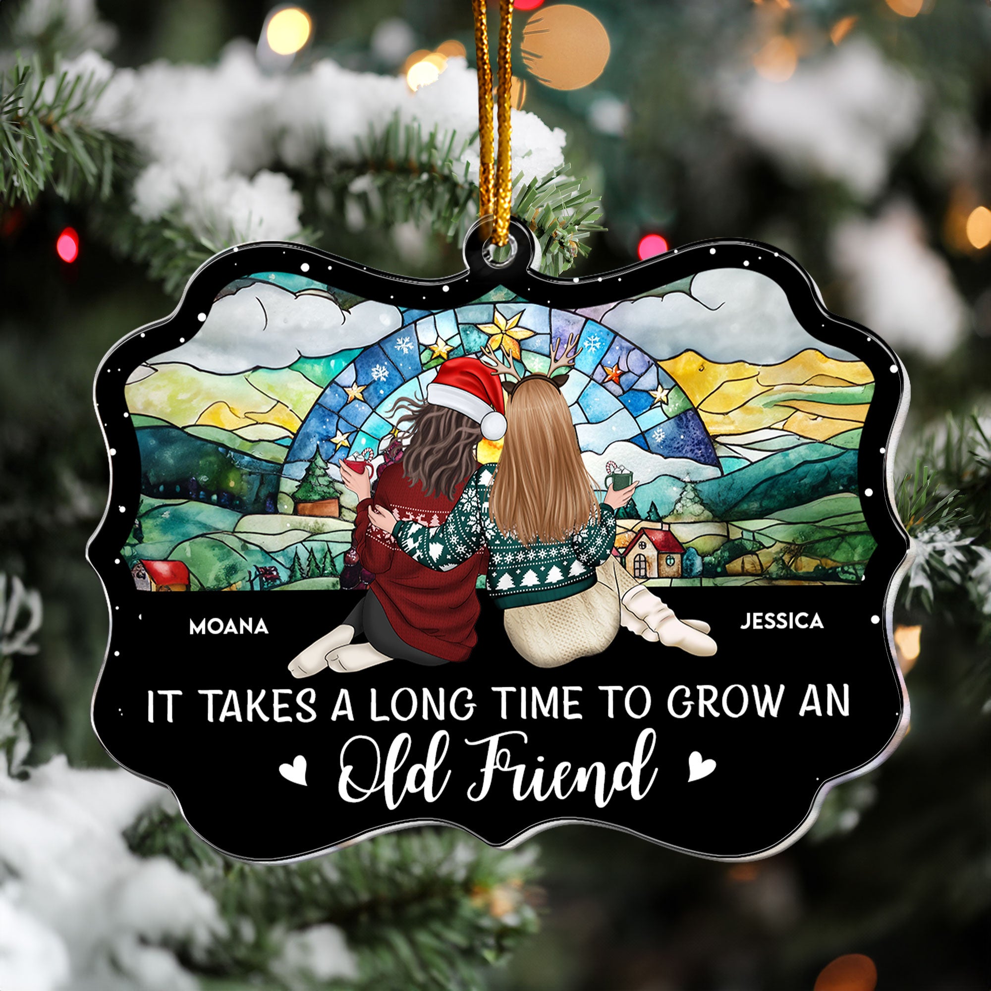 A Journey Without An End - Friendship - Personalized Acrylic Ornament