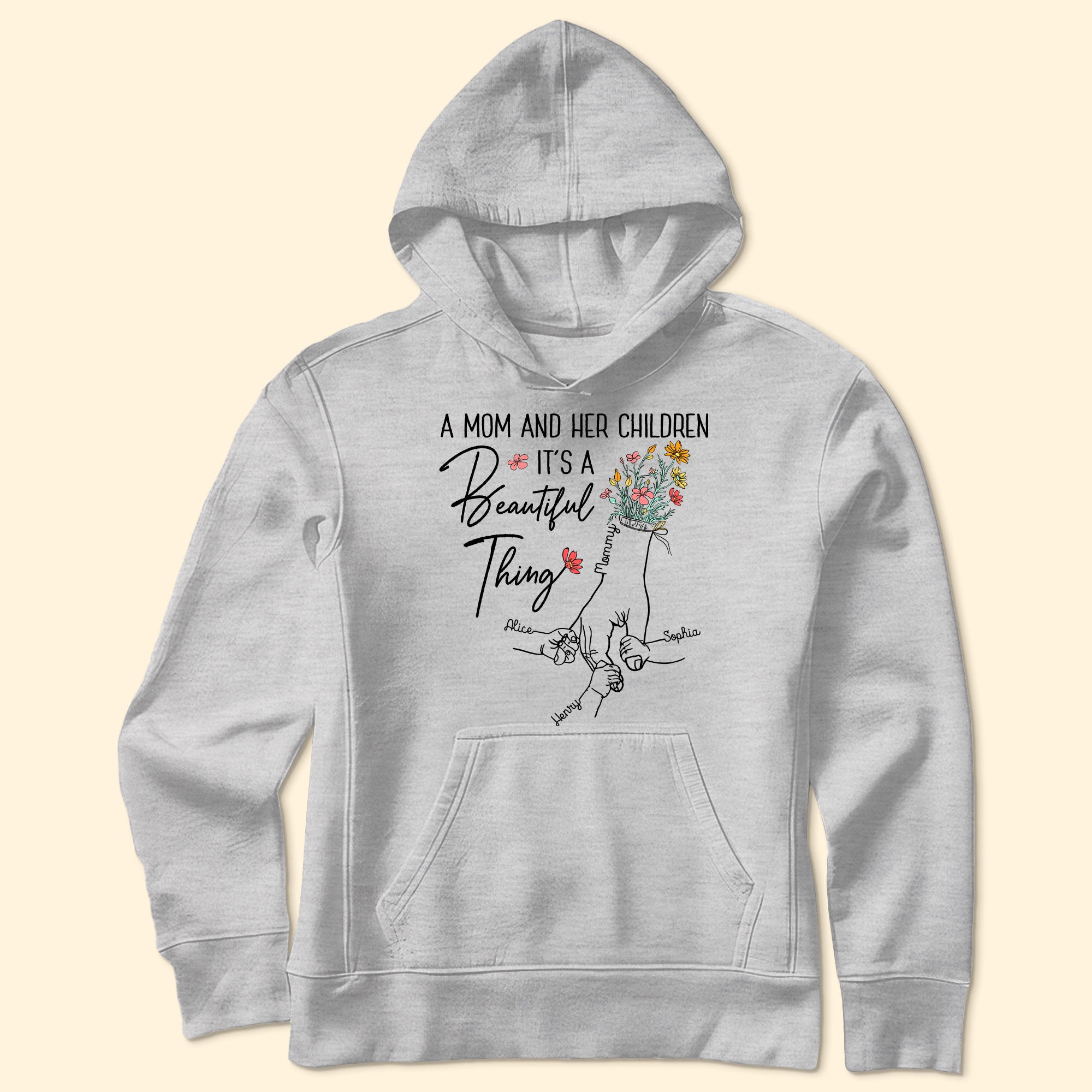 A Mom And Her Children - Personalized Shirt