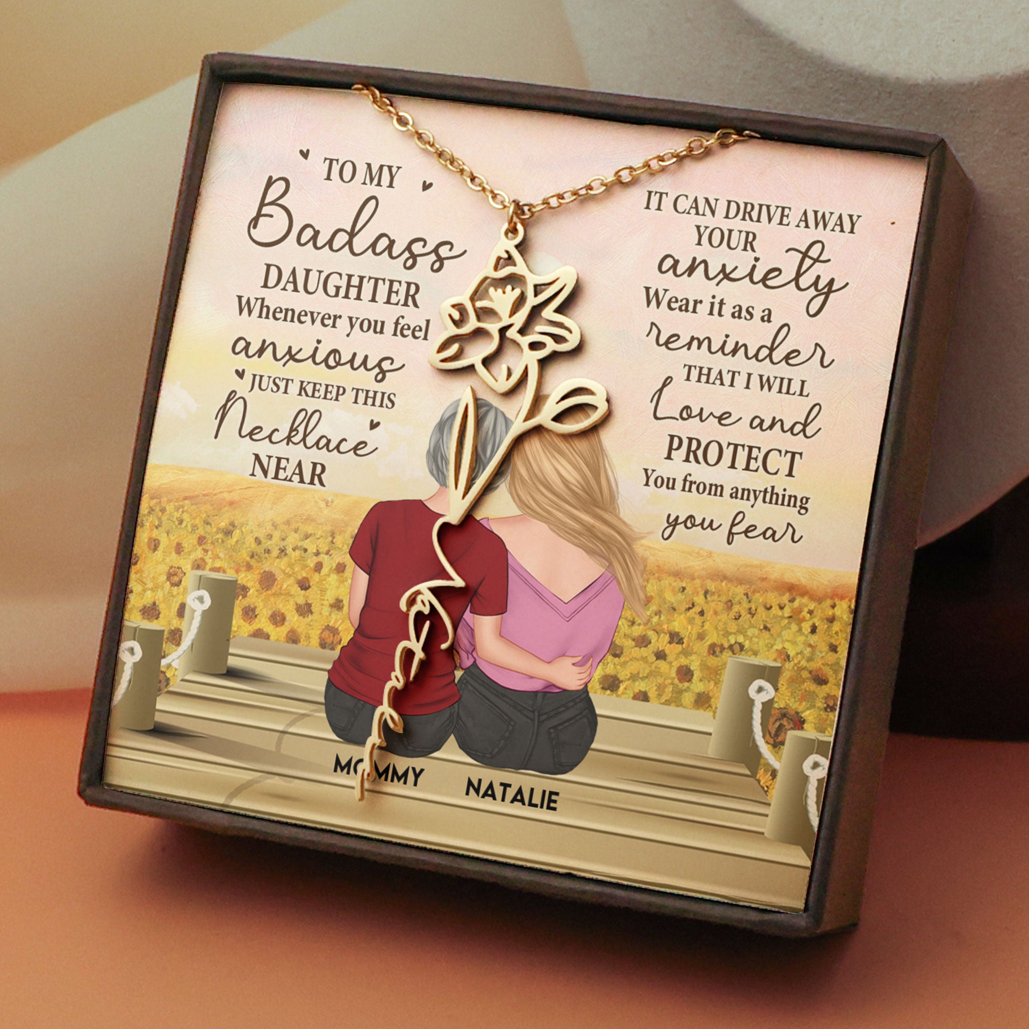 A Reminder That I'll Love & Protect You - Custom Name Necklace