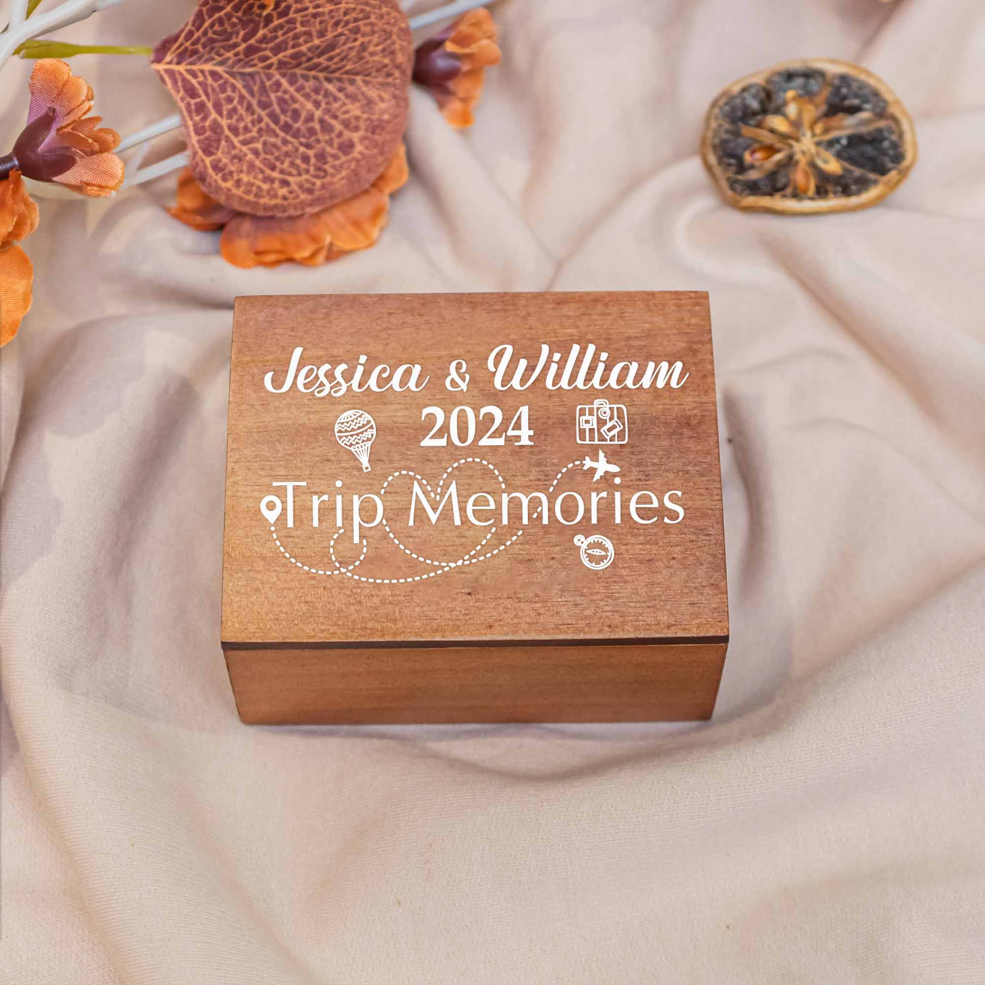 Adventure Memories - Personalized Wooden Photo Box