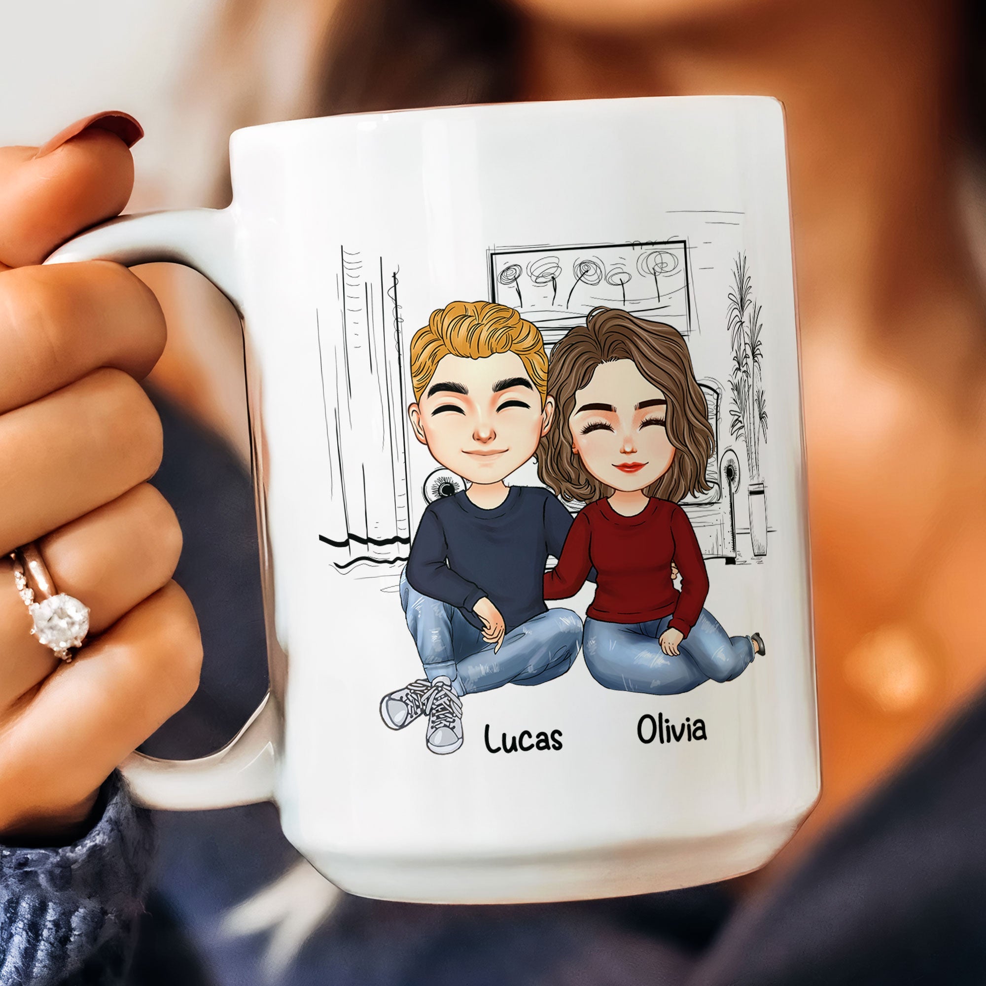 After 9 Years, You're Still Hotter Than This Coffee Couple - Personalized Mug