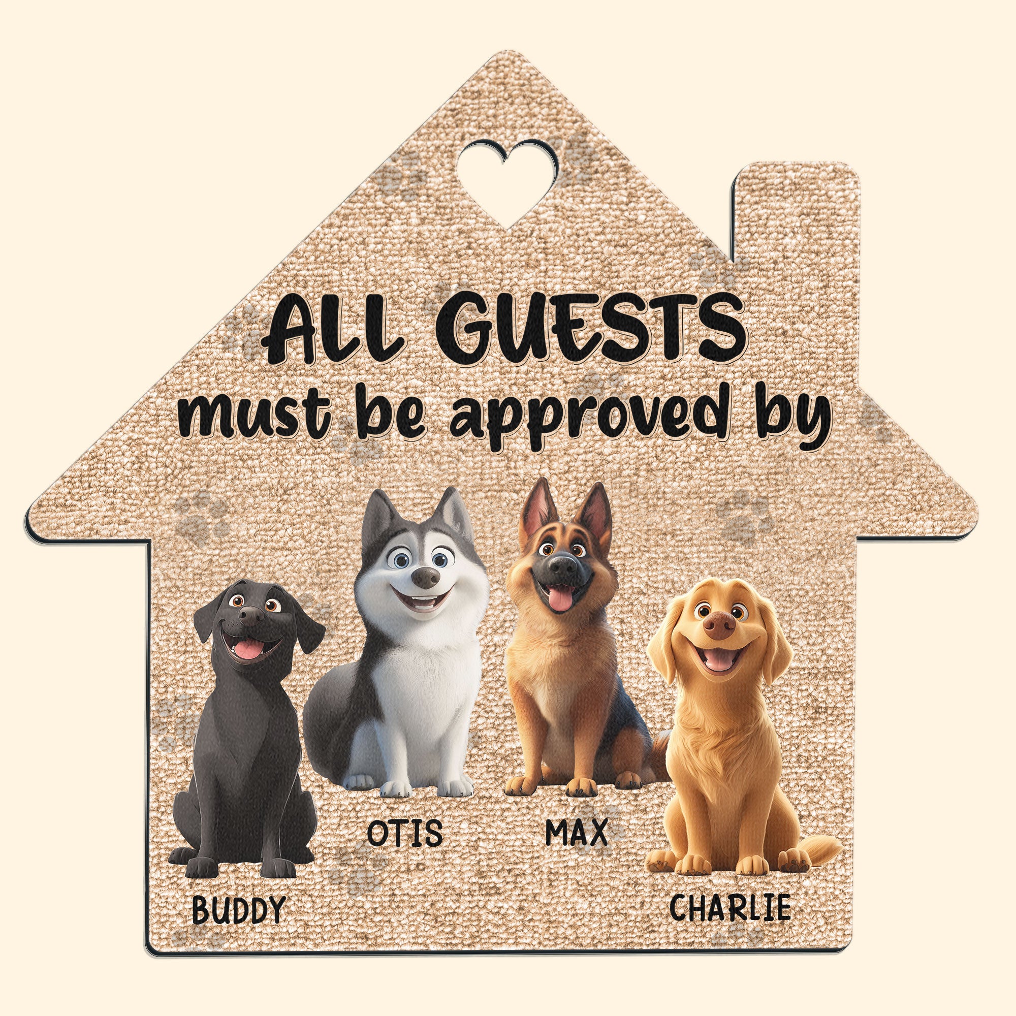 All Guest Must Be Approved By - Personalized Doormat