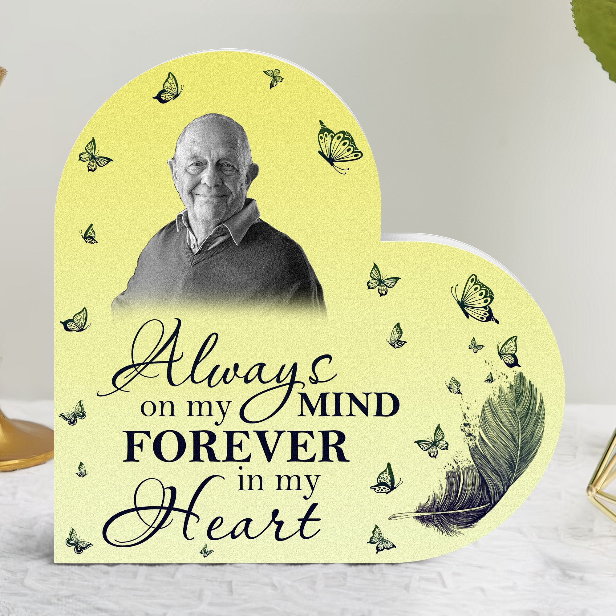 Always On My Mind Forever In My Heart - Personalized Photo Light Box