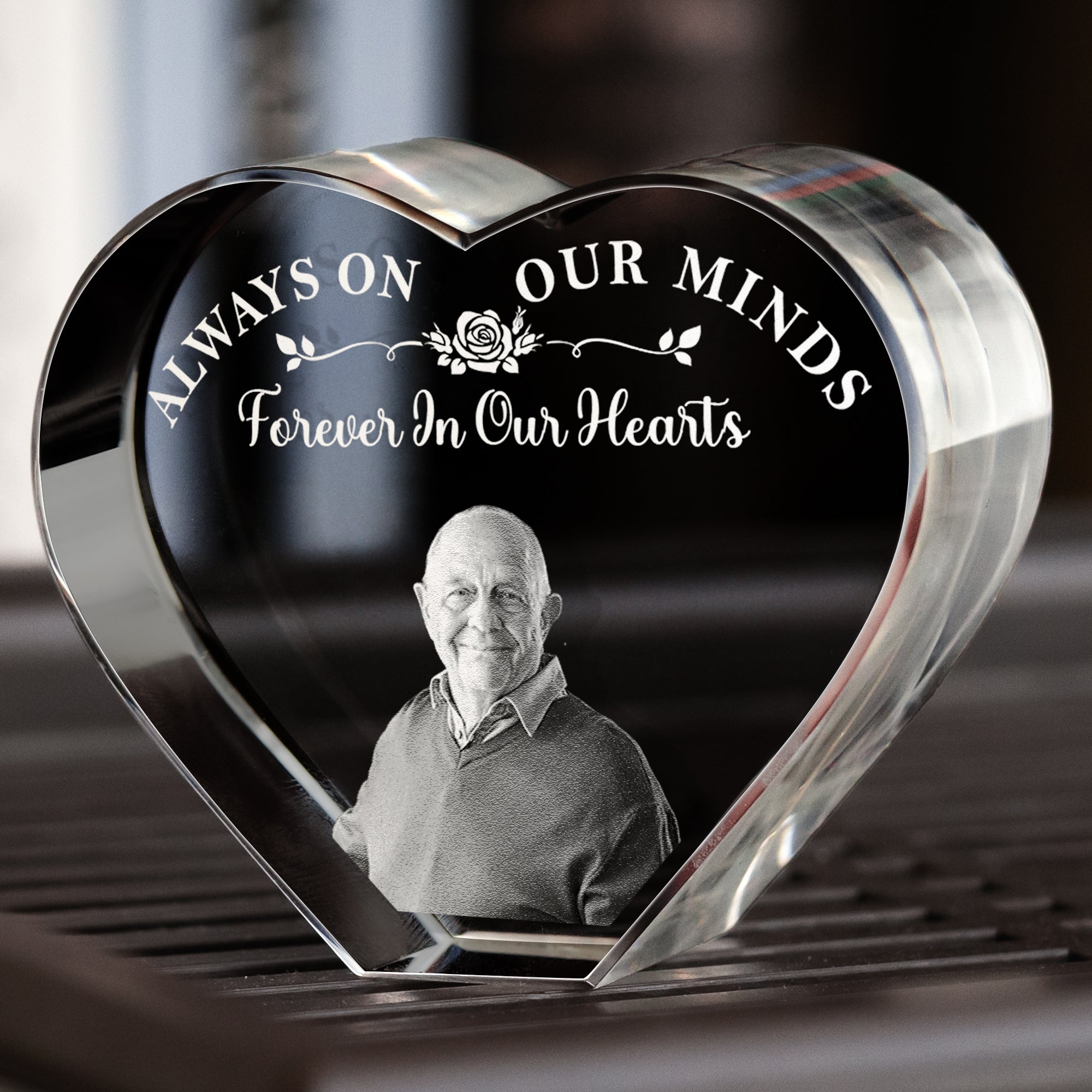 Always On Our Minds - Custom 3D Crystal Photo