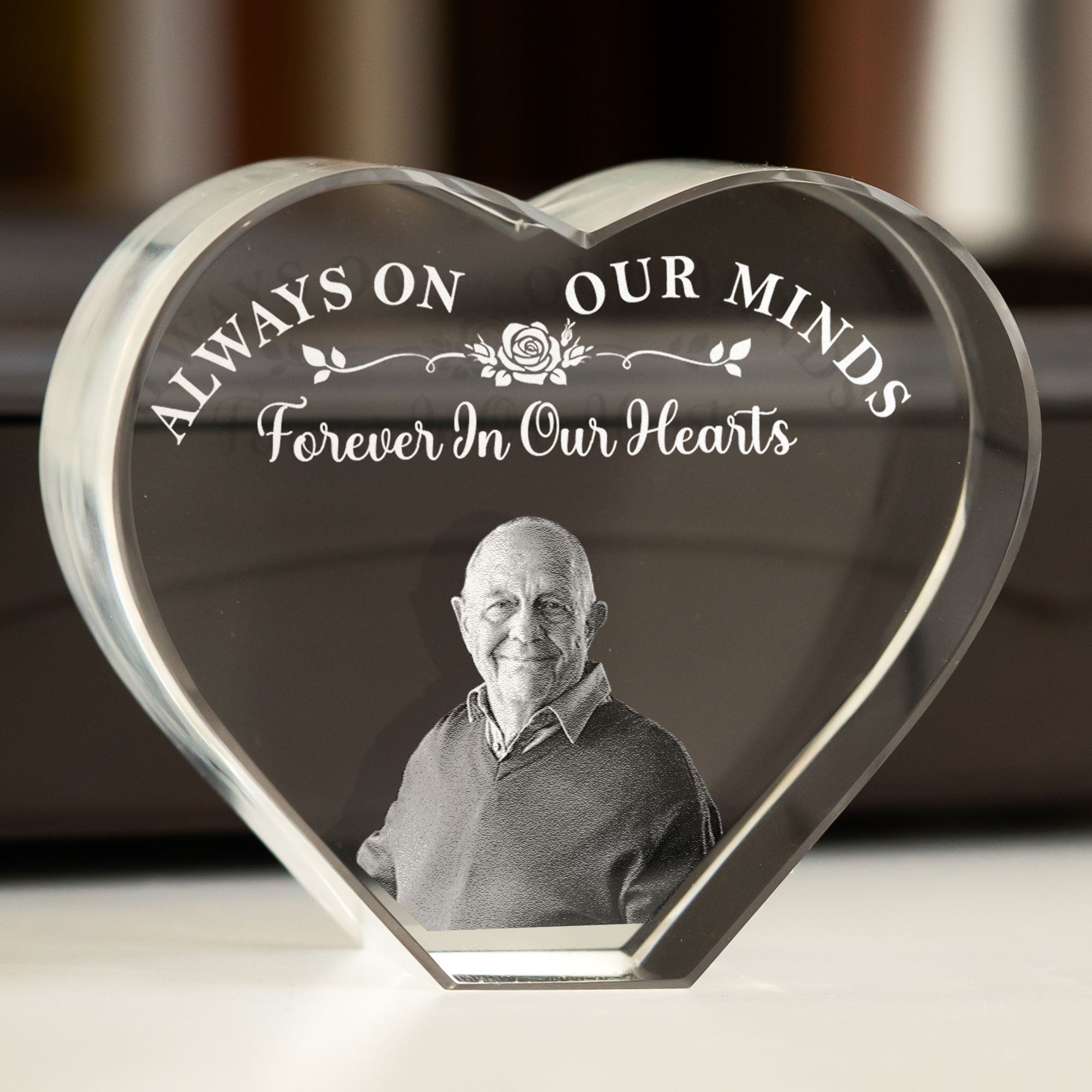 Always On Our Minds - Custom 3D Crystal Photo