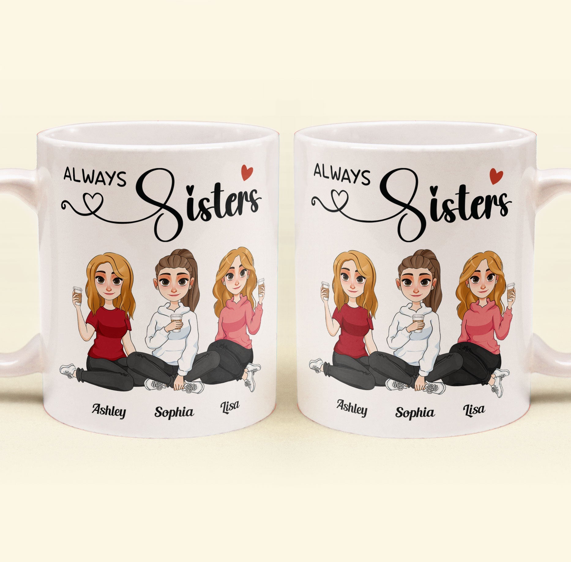 Always Sisters - Personalized Mug