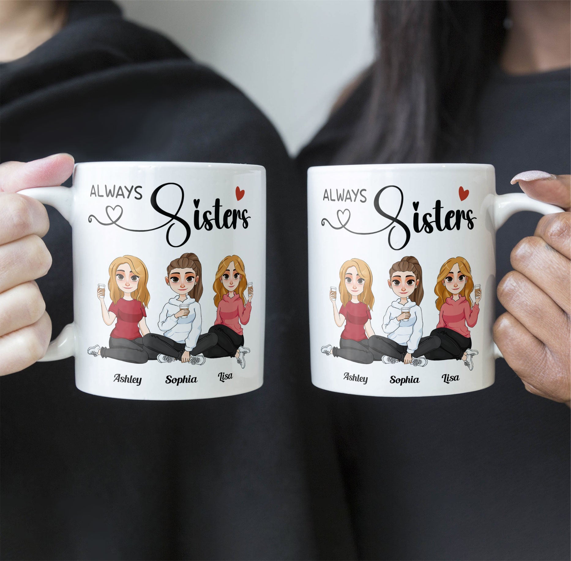 Always Sisters - Personalized Mug