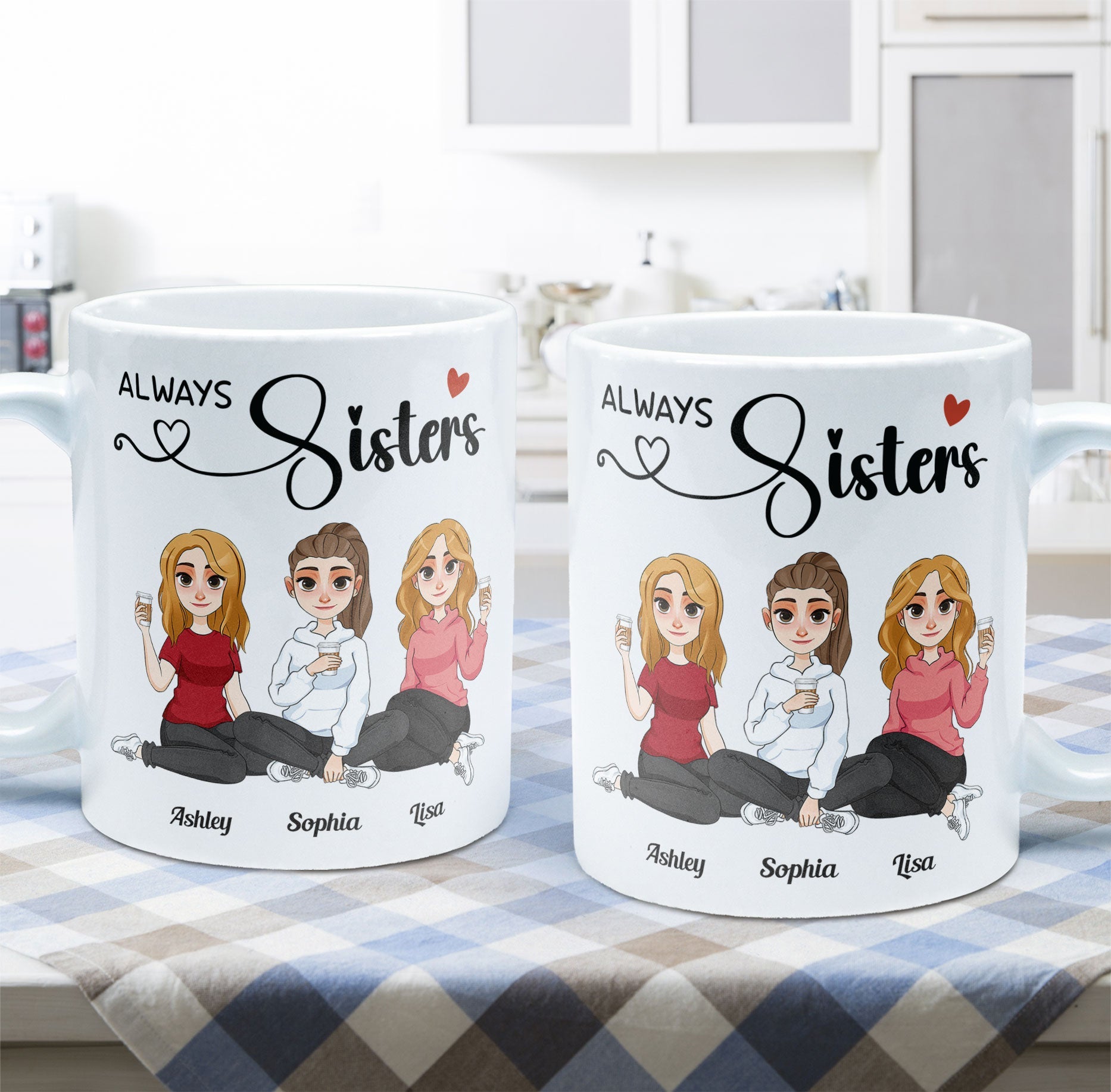 Always Sisters - Personalized Mug