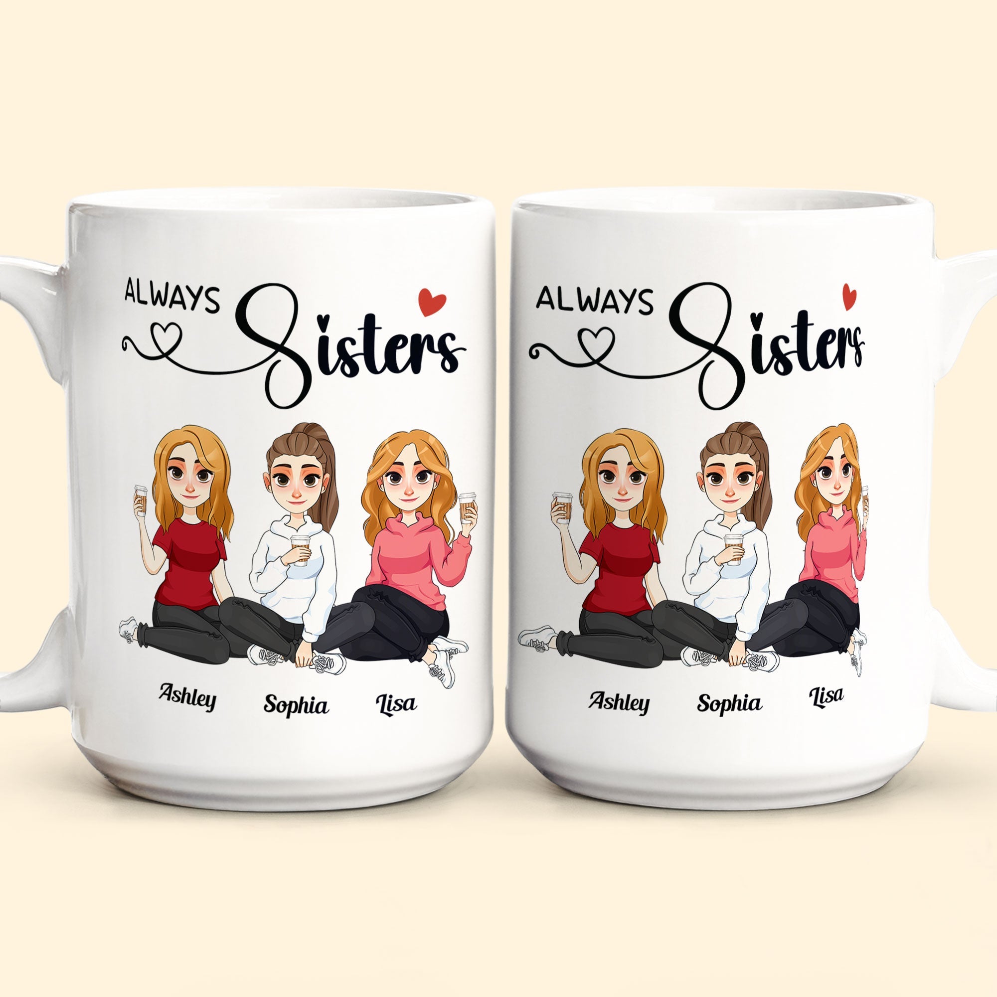 Always Sisters - Personalized Mug