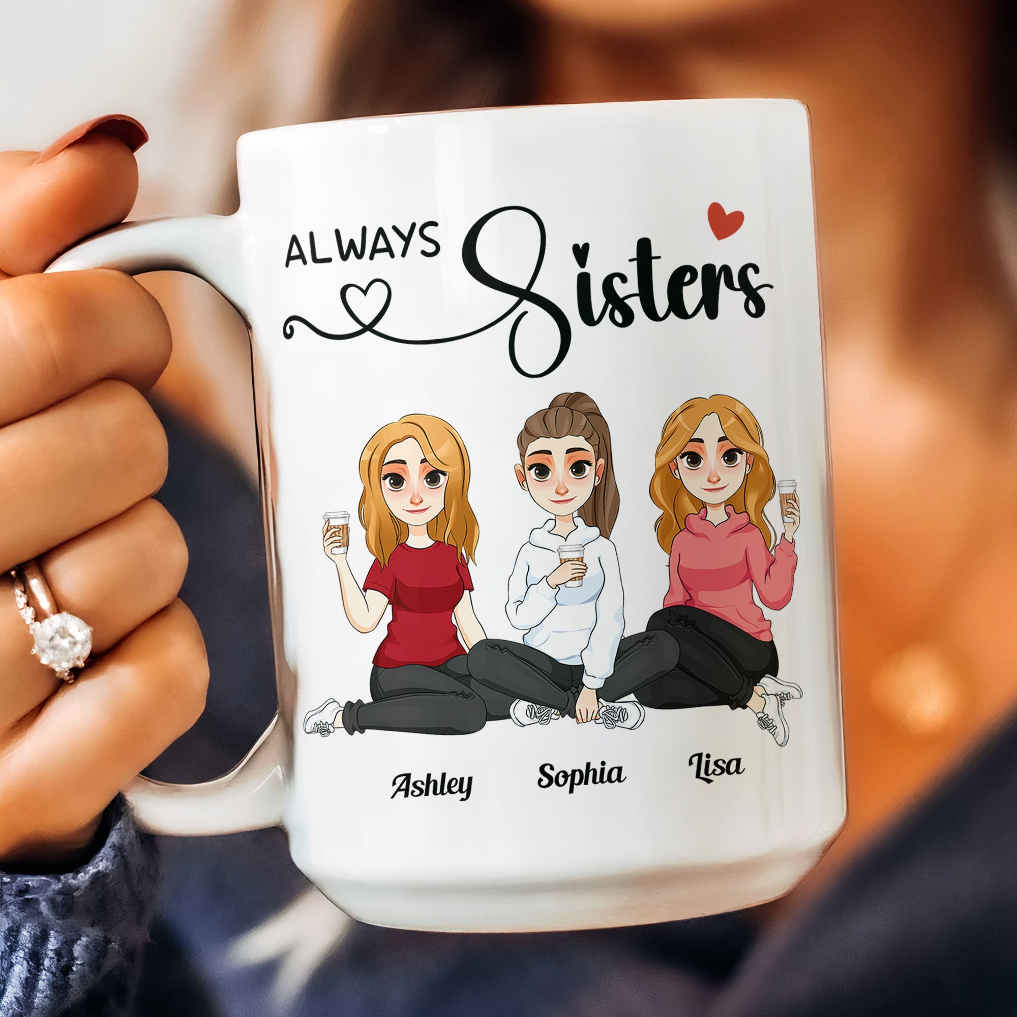 Always Sisters - Personalized Mug