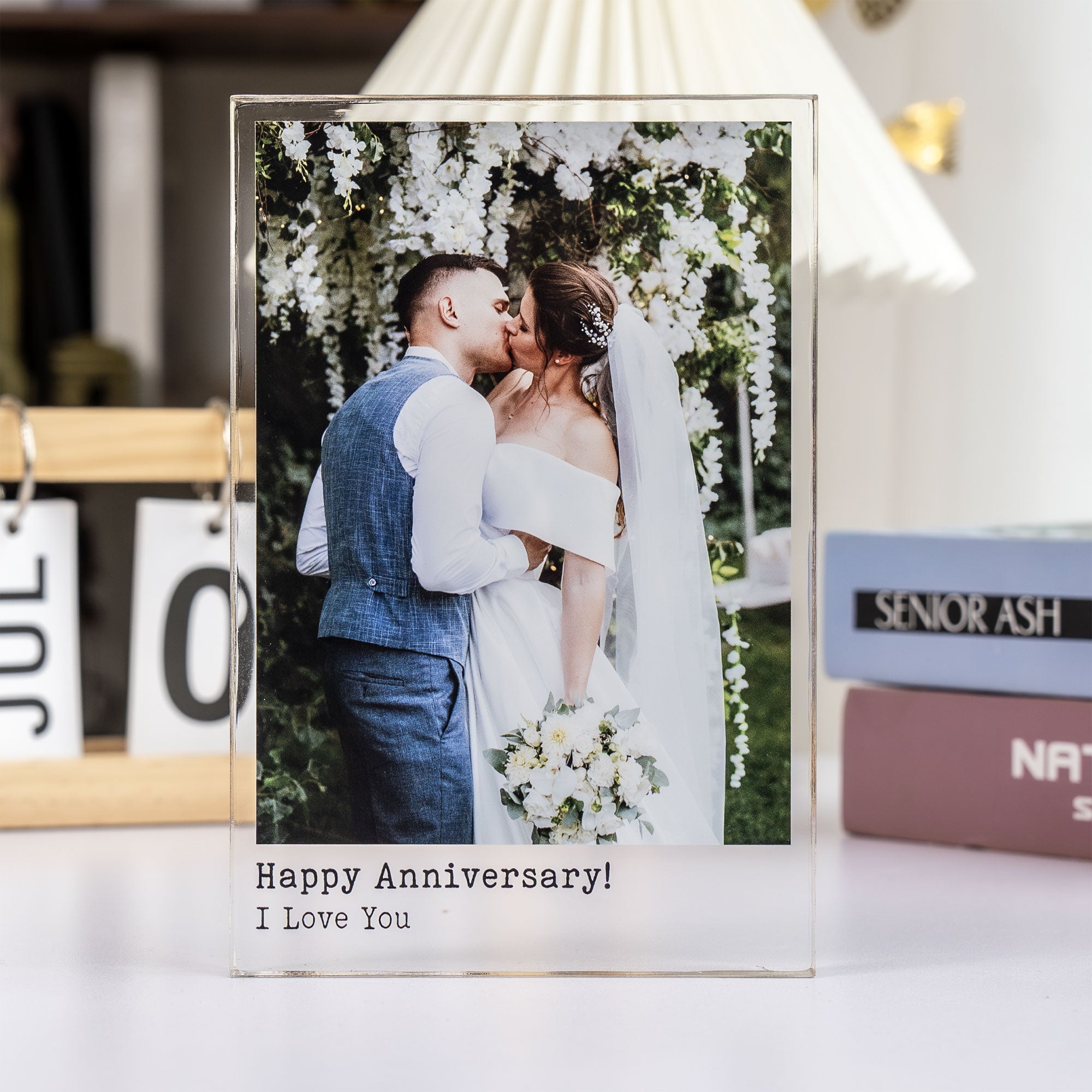 Anniversary Gift I Love You - Personalized Acrylic Photo Plaque