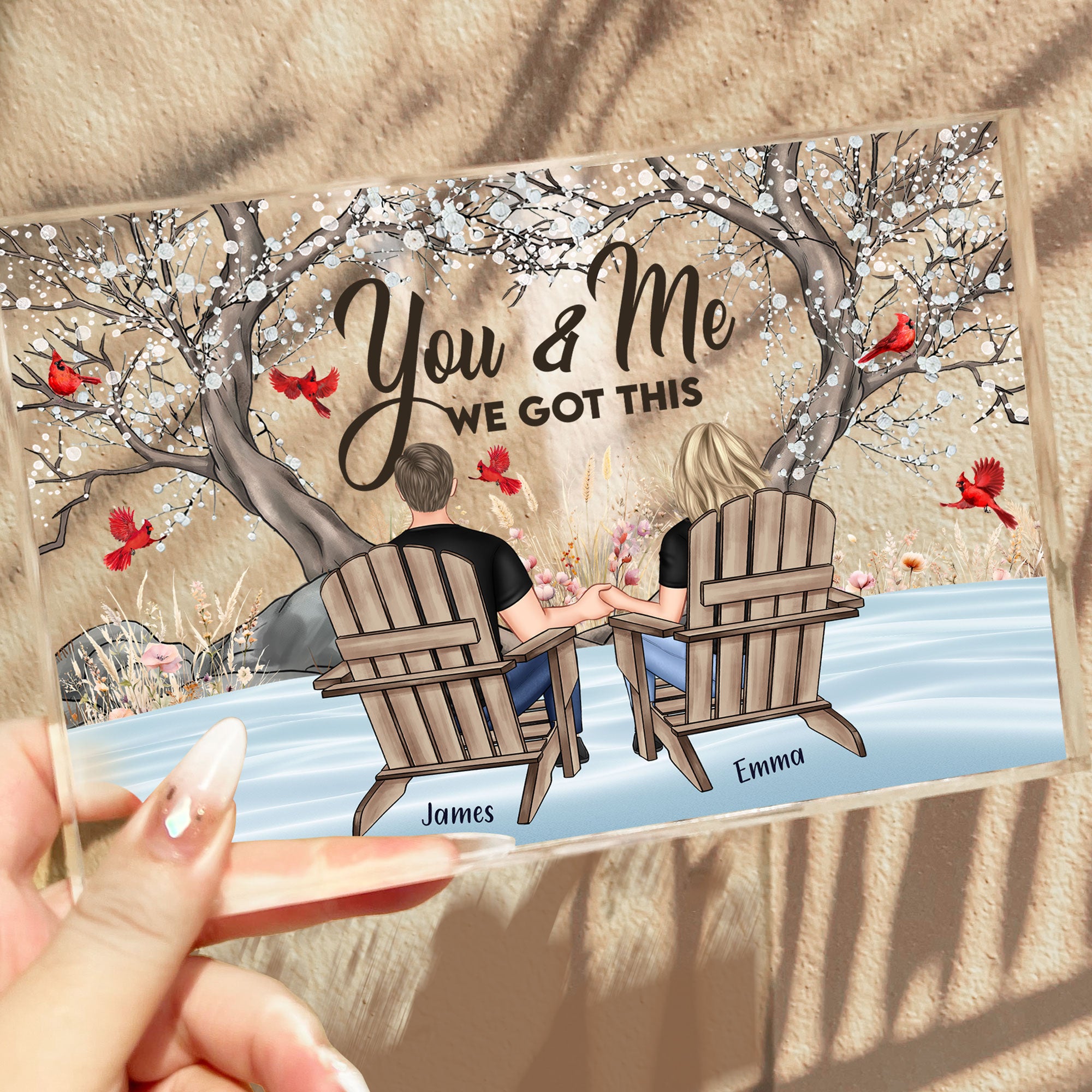 Anniversary Gift You & Me We Got This New Version - Personalized Acrylic Plaque