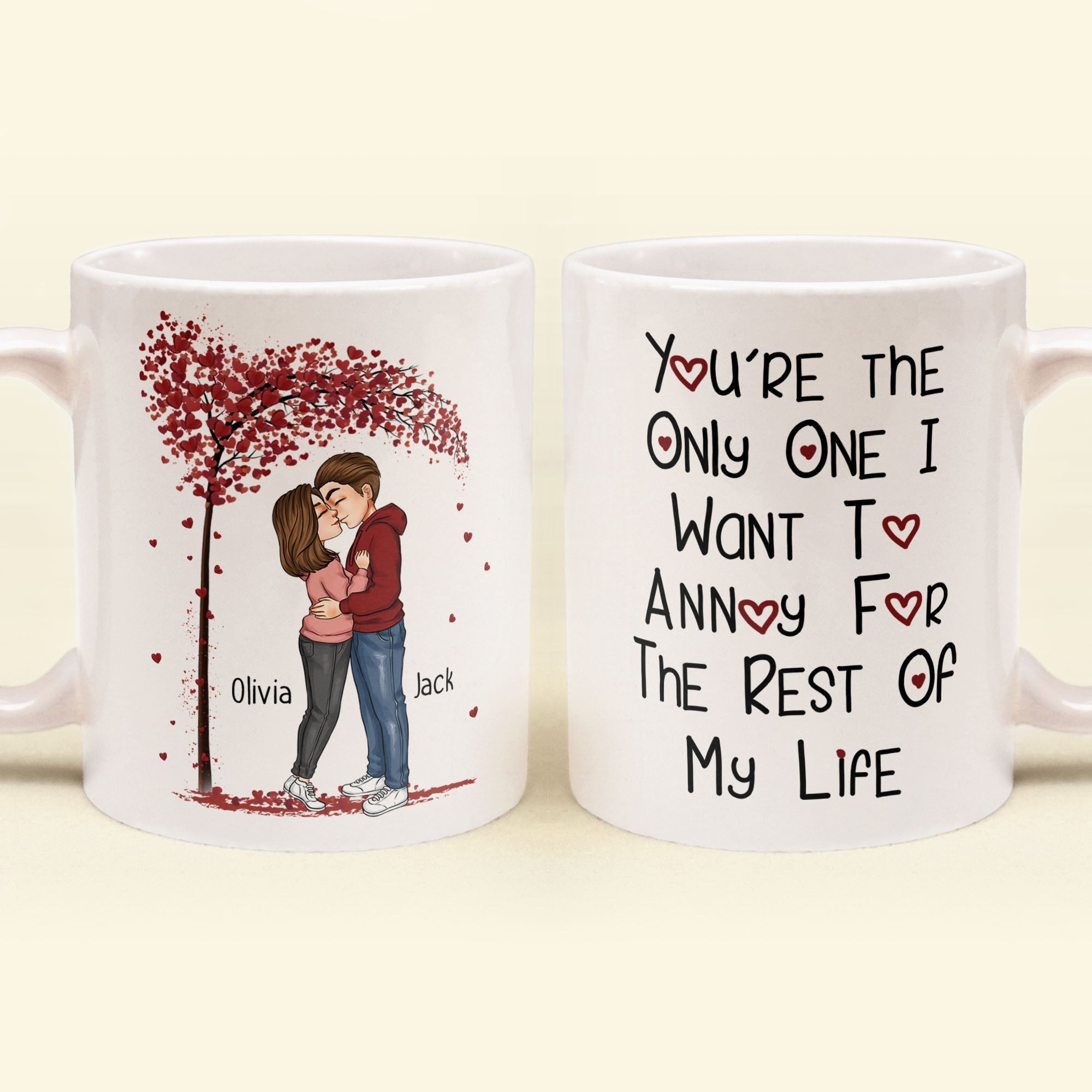 Annoy For The Rest Of My Life - Personalized Mug - Anniversary Gift For Couple, Husband, Wife, Boyfriend, Girlfriend