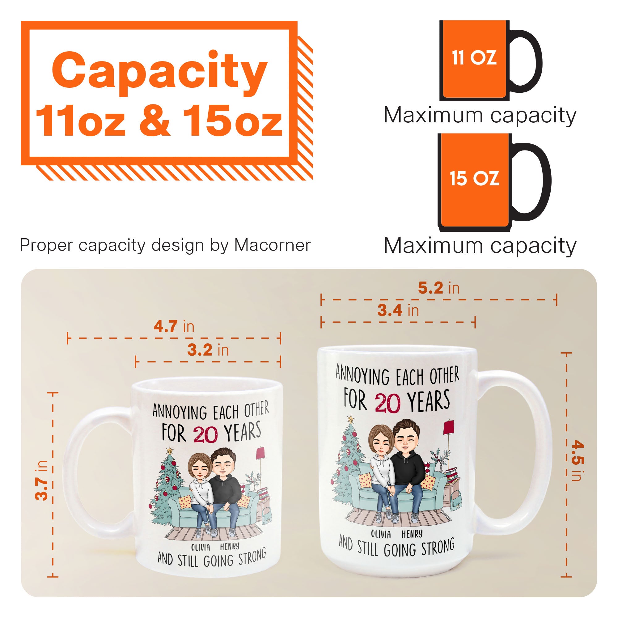 Annoying Each Other For Many Years - Personalized Mug - Birthday, Anniversary Gift For Couple, Husband, Wife, Lover - Christmas Vibes