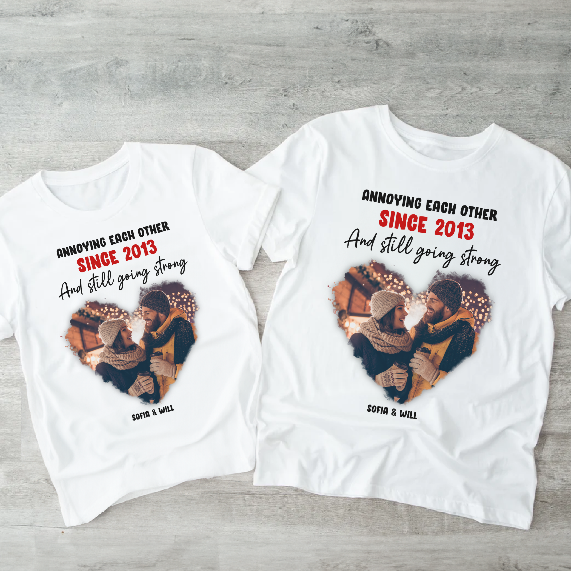 Annoying Each Other - Personalized Photo Matching Shirt