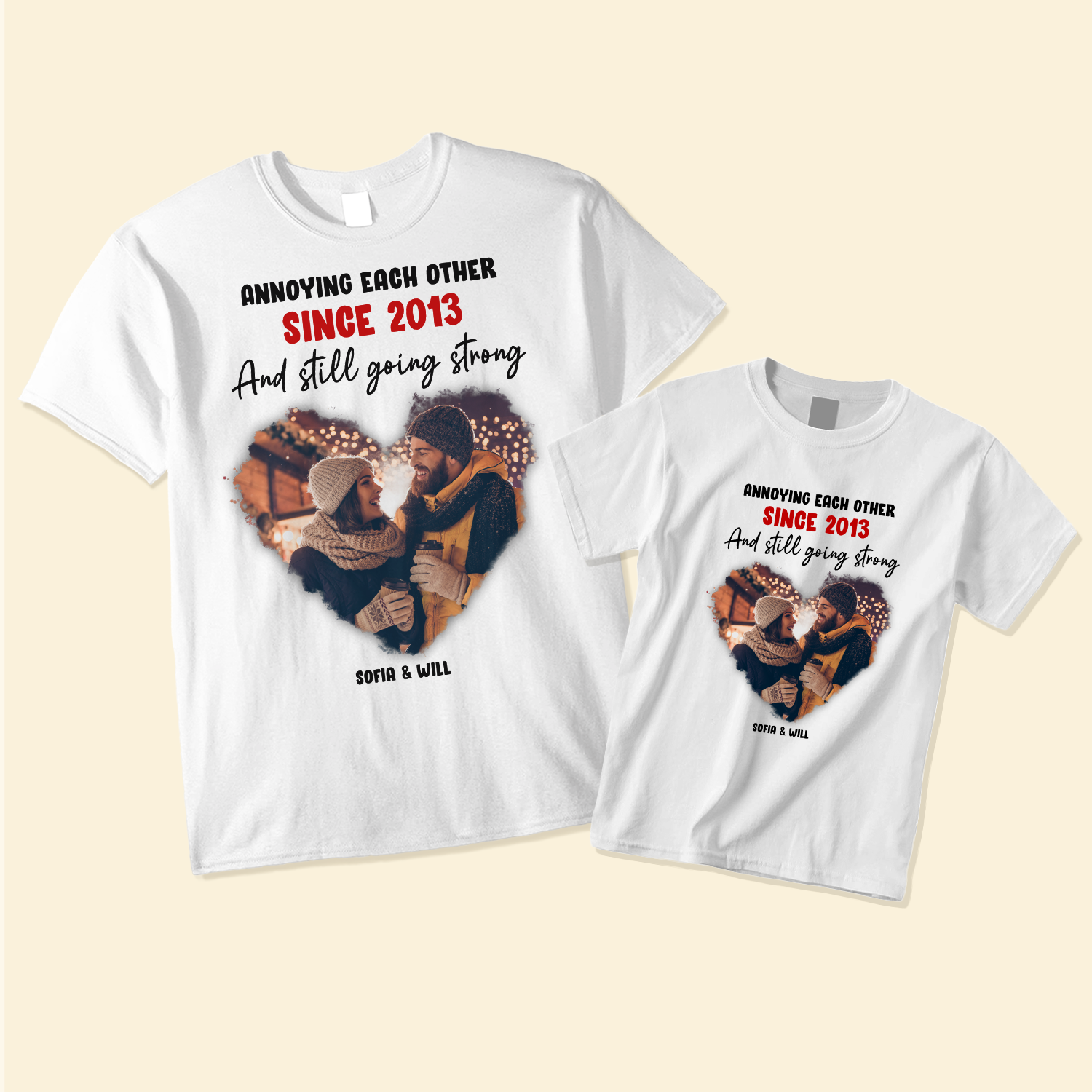 Annoying Each Other - Personalized Photo Matching Shirt