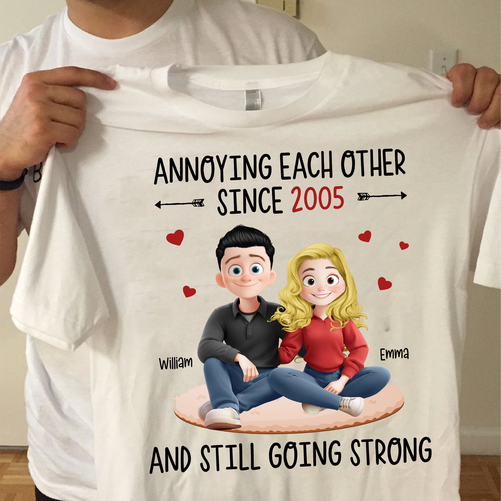 Annoying Each Other Since Funny Couple New Version - Personalized Shirt