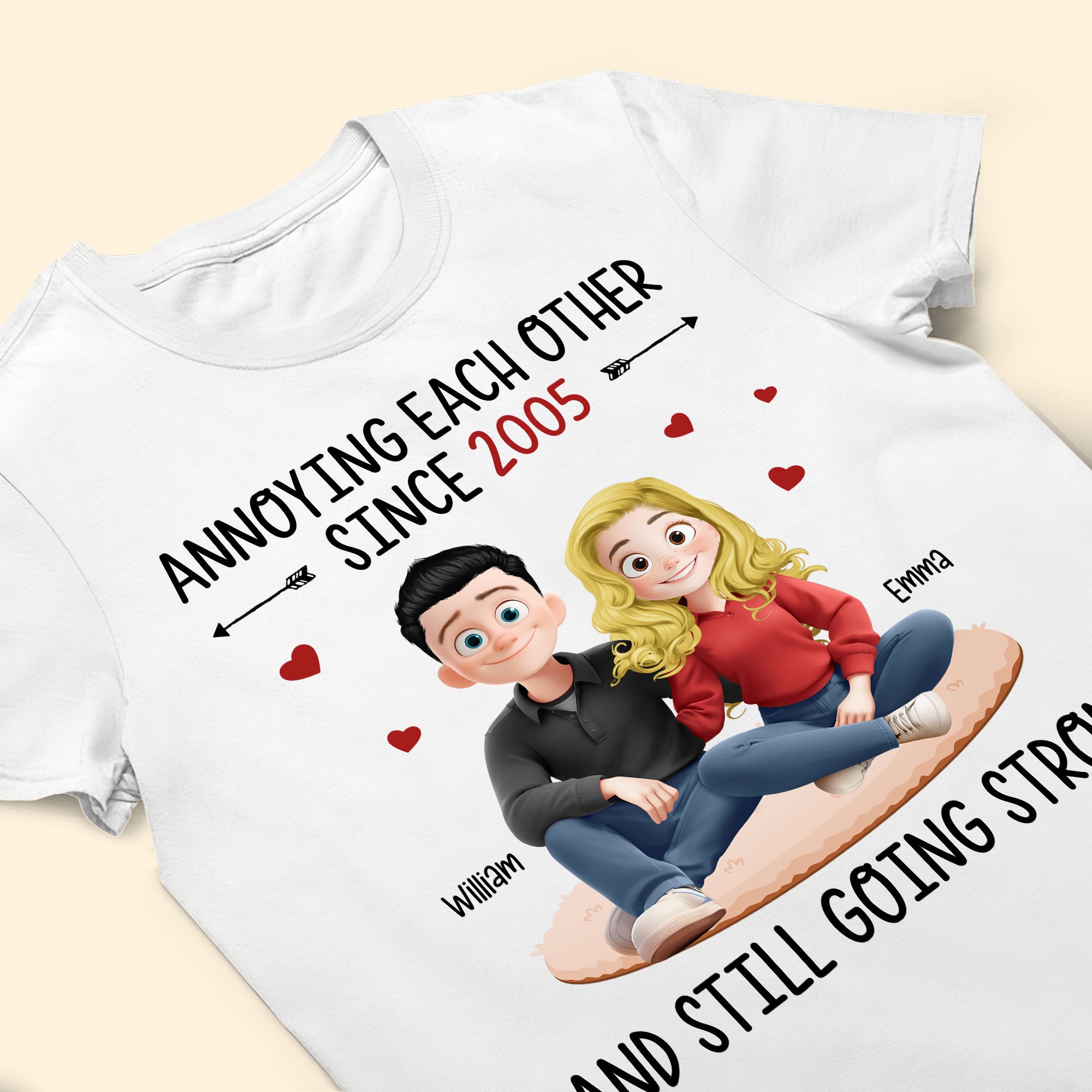 Annoying Each Other Since Funny Couple New Version - Personalized Shirt