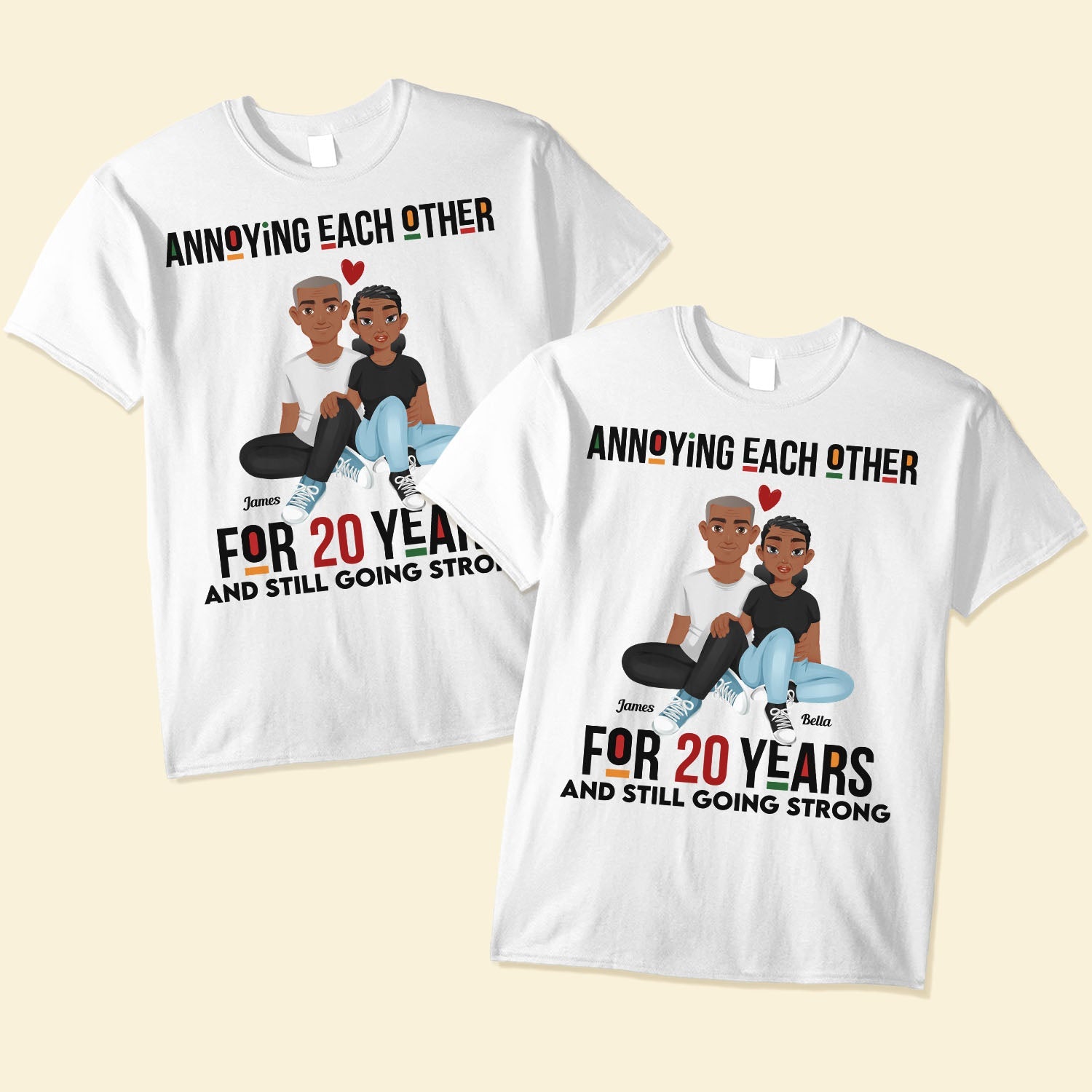 Annoying Each Other For Years - Personalized Matching Couple Shirts