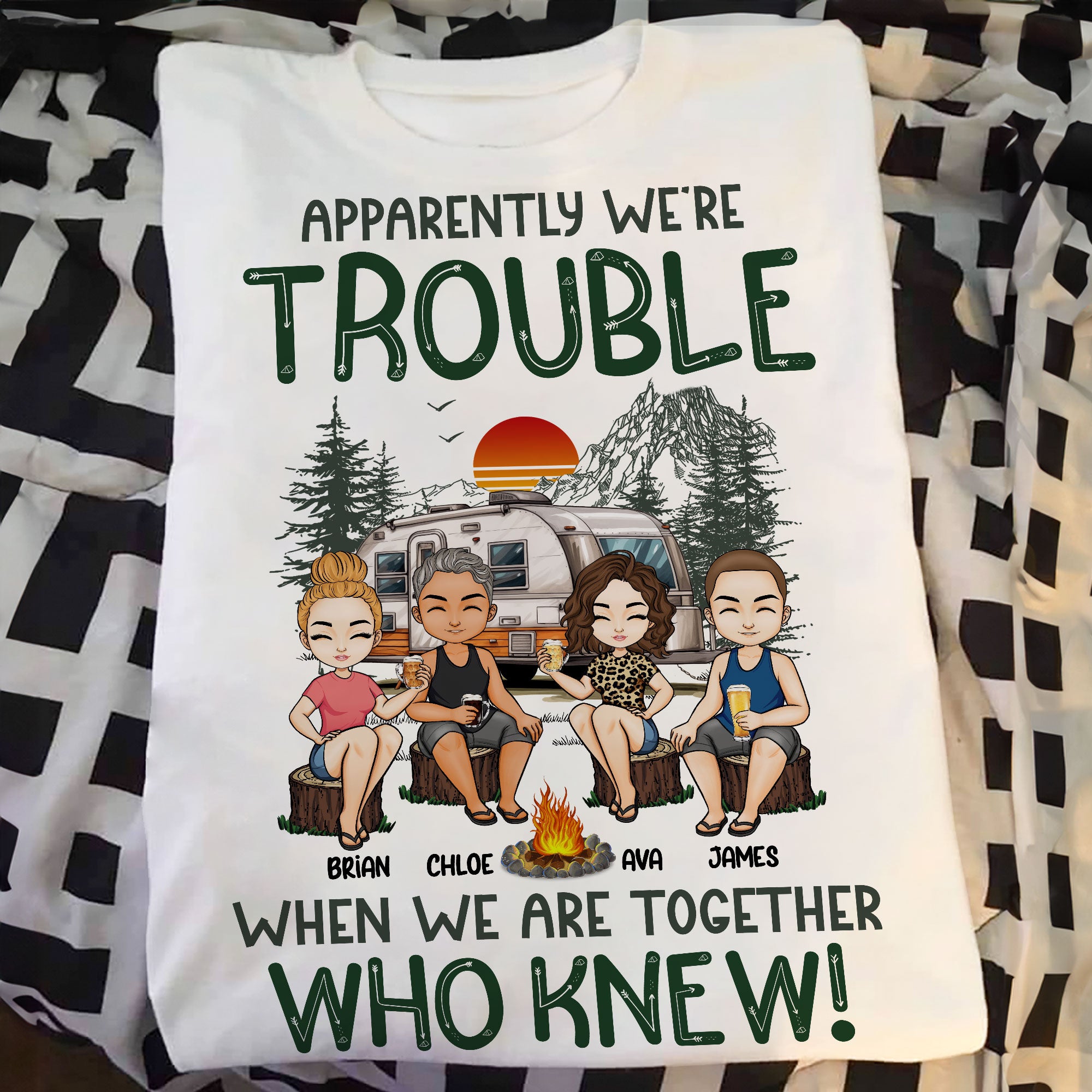 Apparently We're Trouble - Personalized Shirt