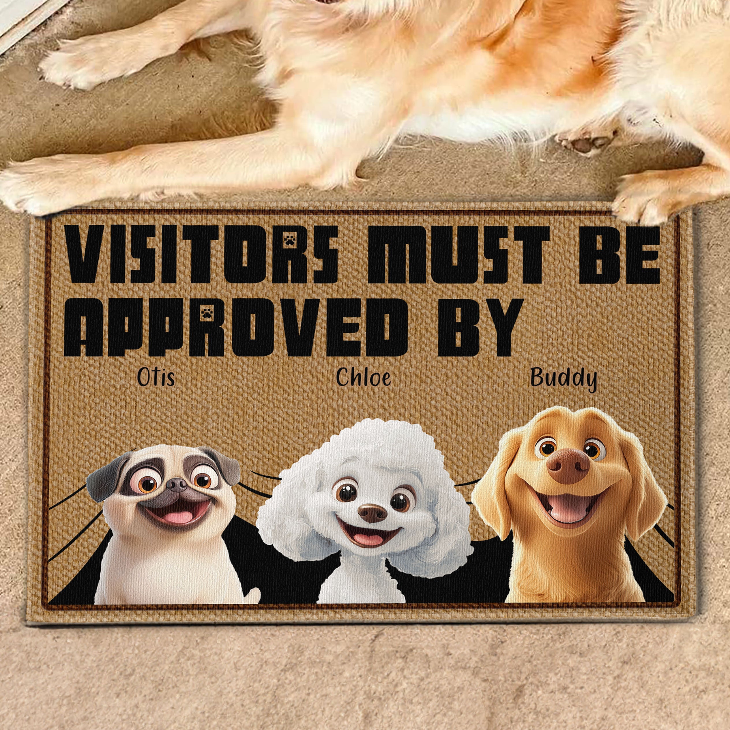 Approved By Dogs - Personalized Doormat