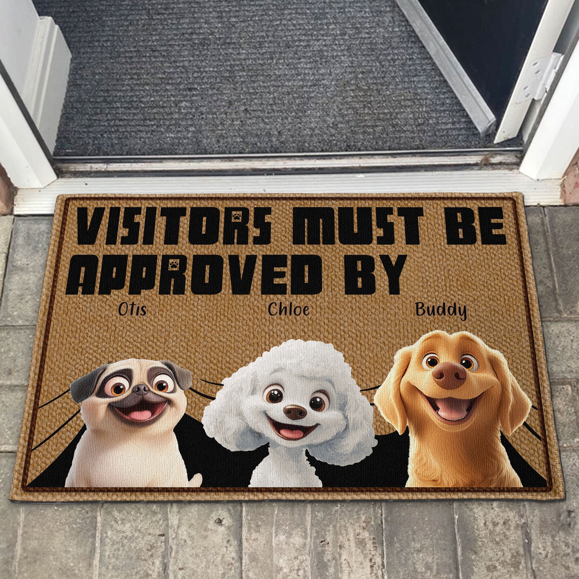 Approved By Dogs - Personalized Doormat