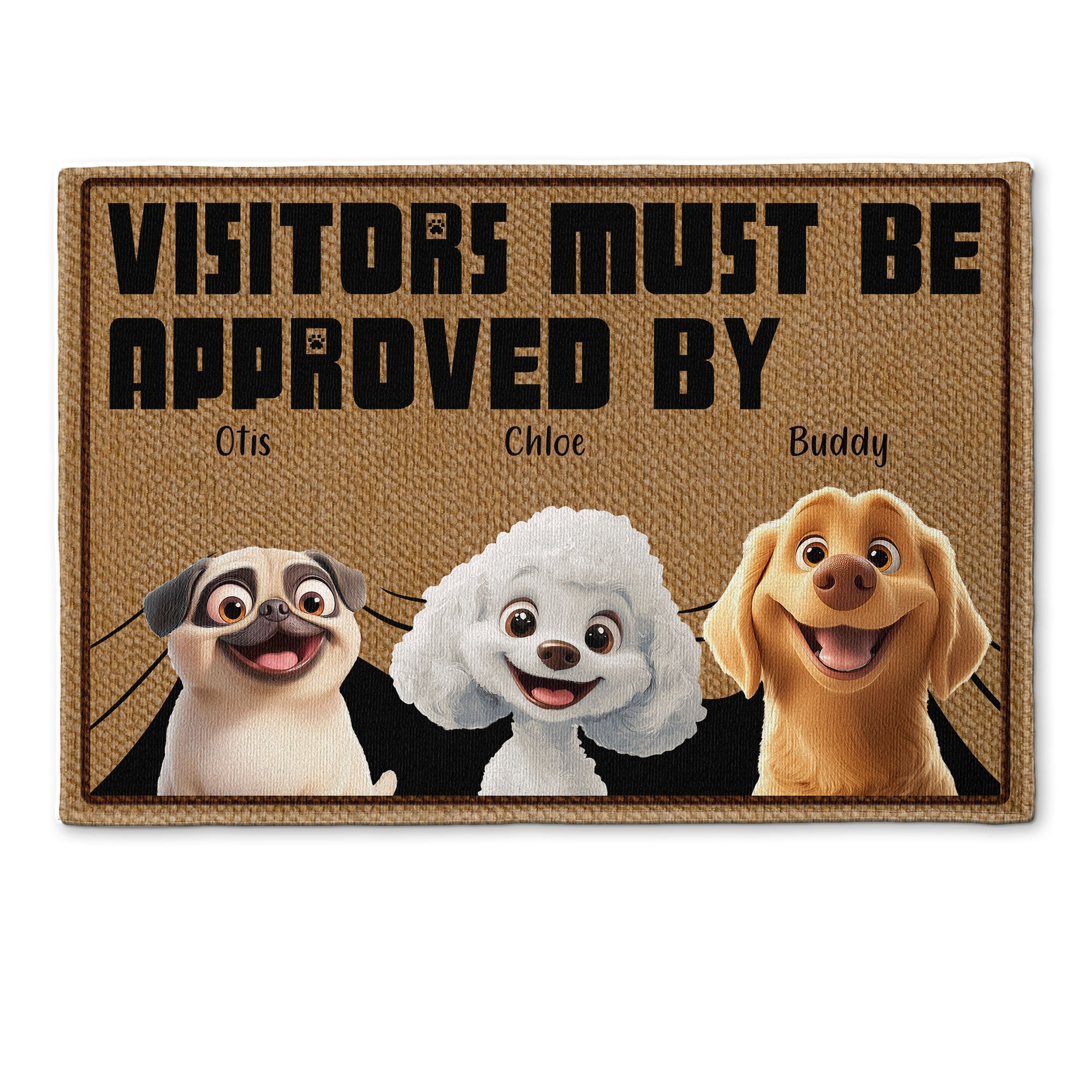 Approved By Dogs - Personalized Doormat