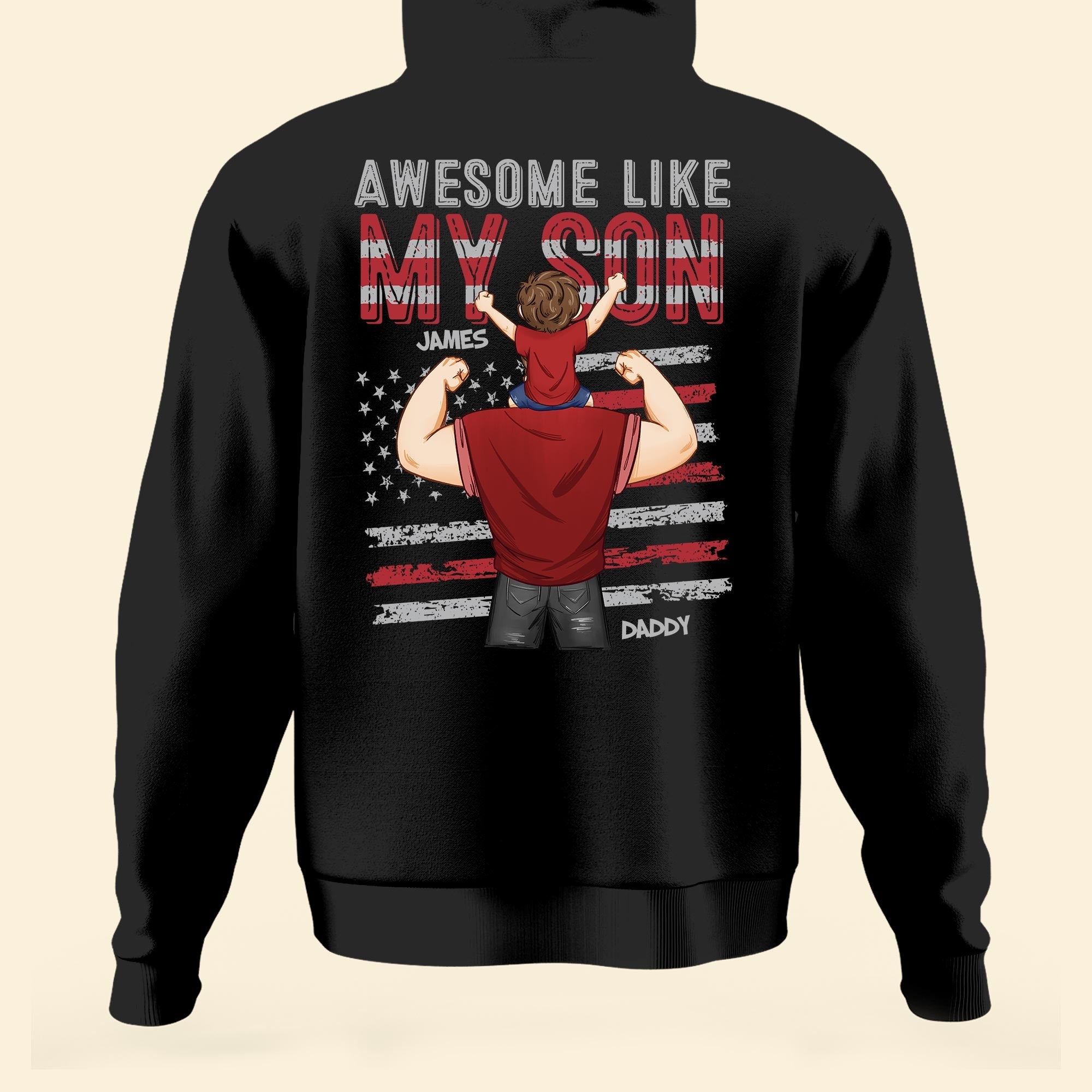 Awesome Like Mine - Personalized Back Printed Family Matching Shirts