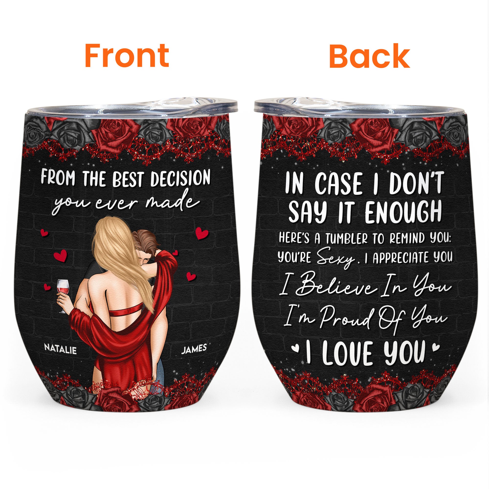 Bae I Love You - Personalized Wine Tumbler