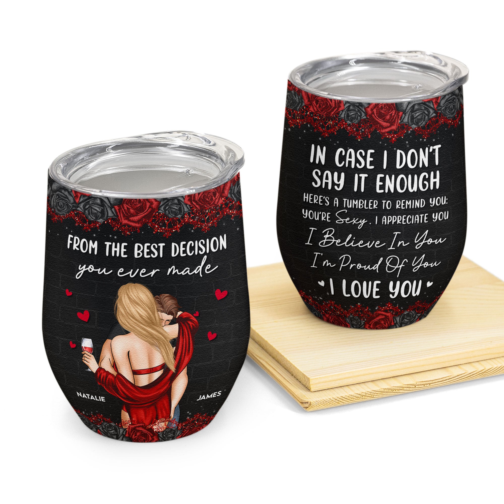 Bae I Love You - Personalized Wine Tumbler