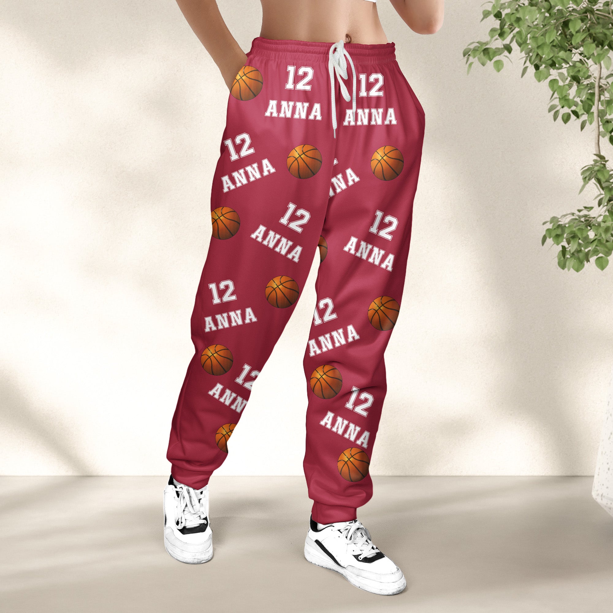 Basketball Custom Name, Number - Personalized Sweatpants