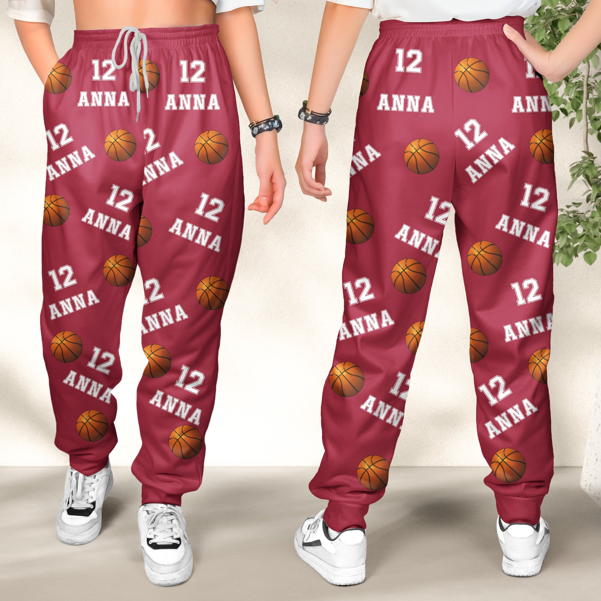 Basketball Custom Name, Number - Personalized Sweatpants