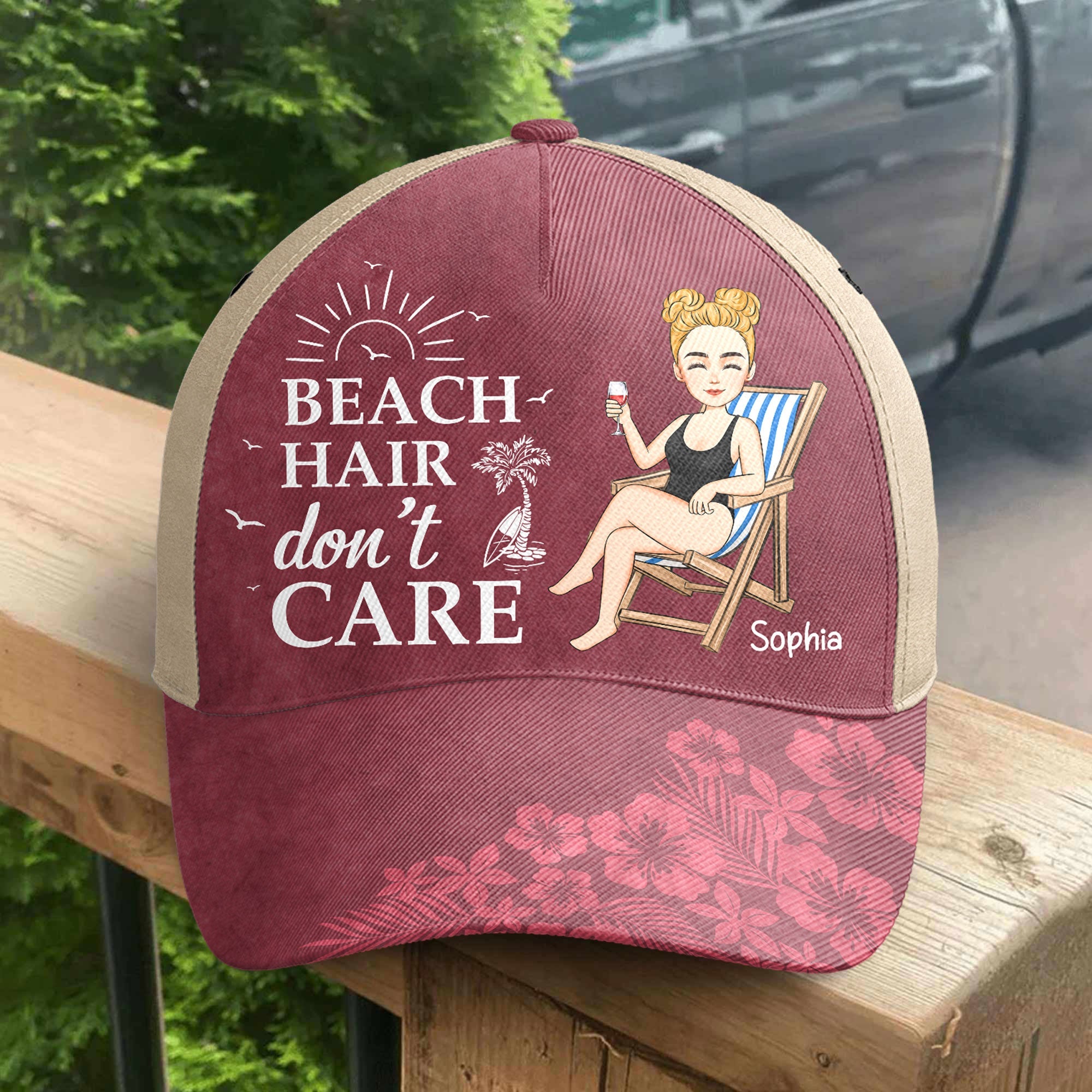 Beach Hair Don't Care - Personalized Classic Cap