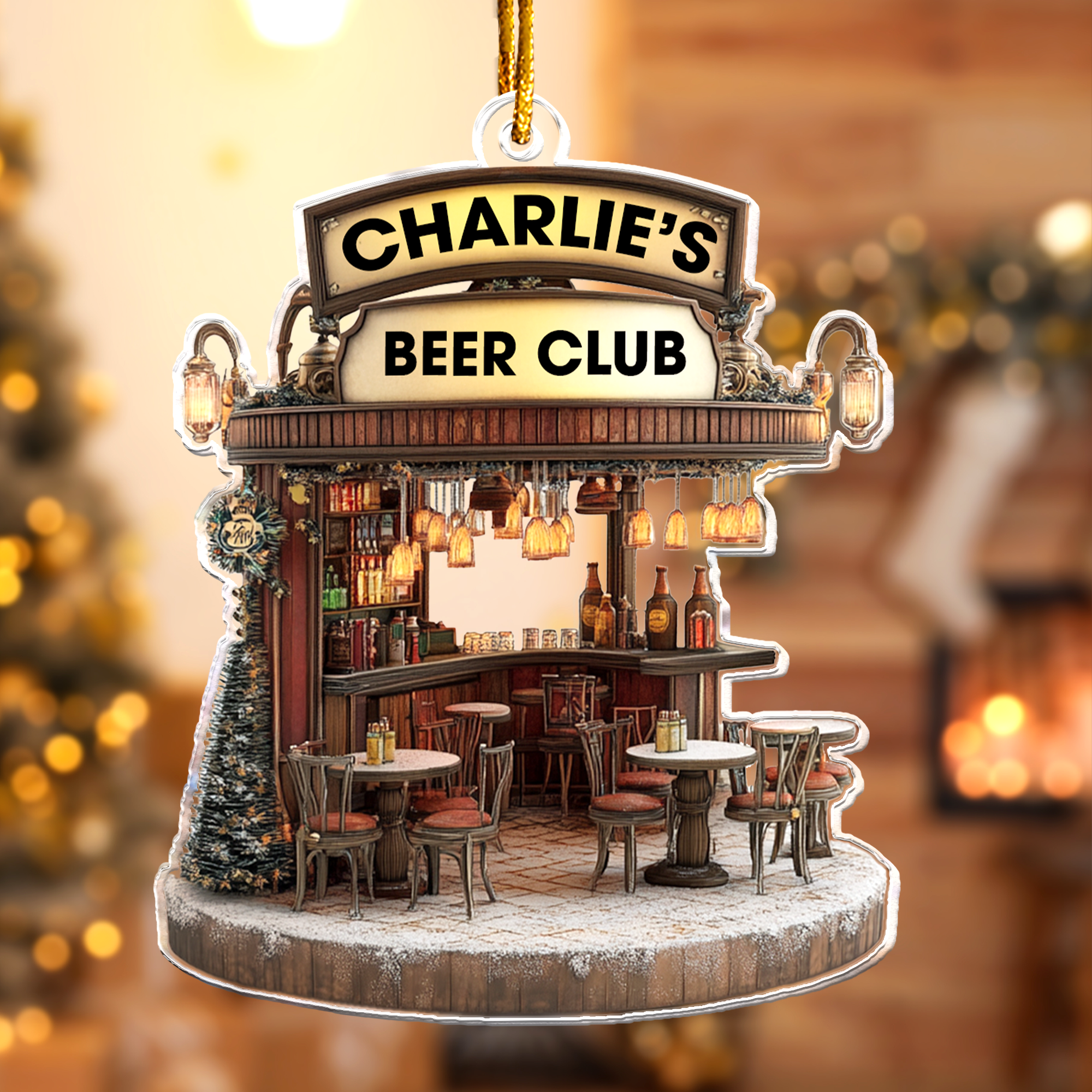 Beer Club Ornament - Beer Bar, Beer Pub - Beer Lovers - Personalized Acrylic Ornament