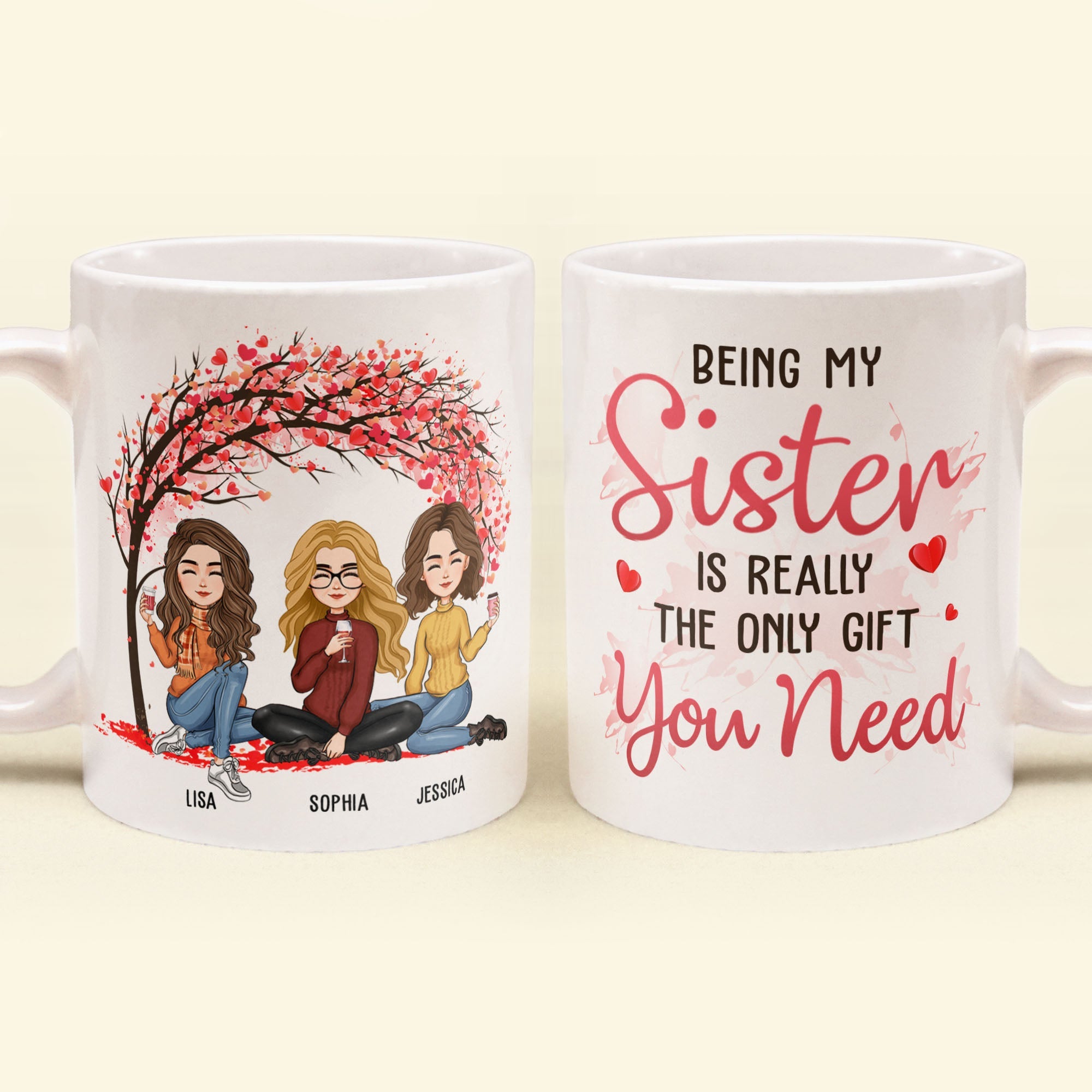 Being My Sister Is The Only Gift You Need - Personalized Mug