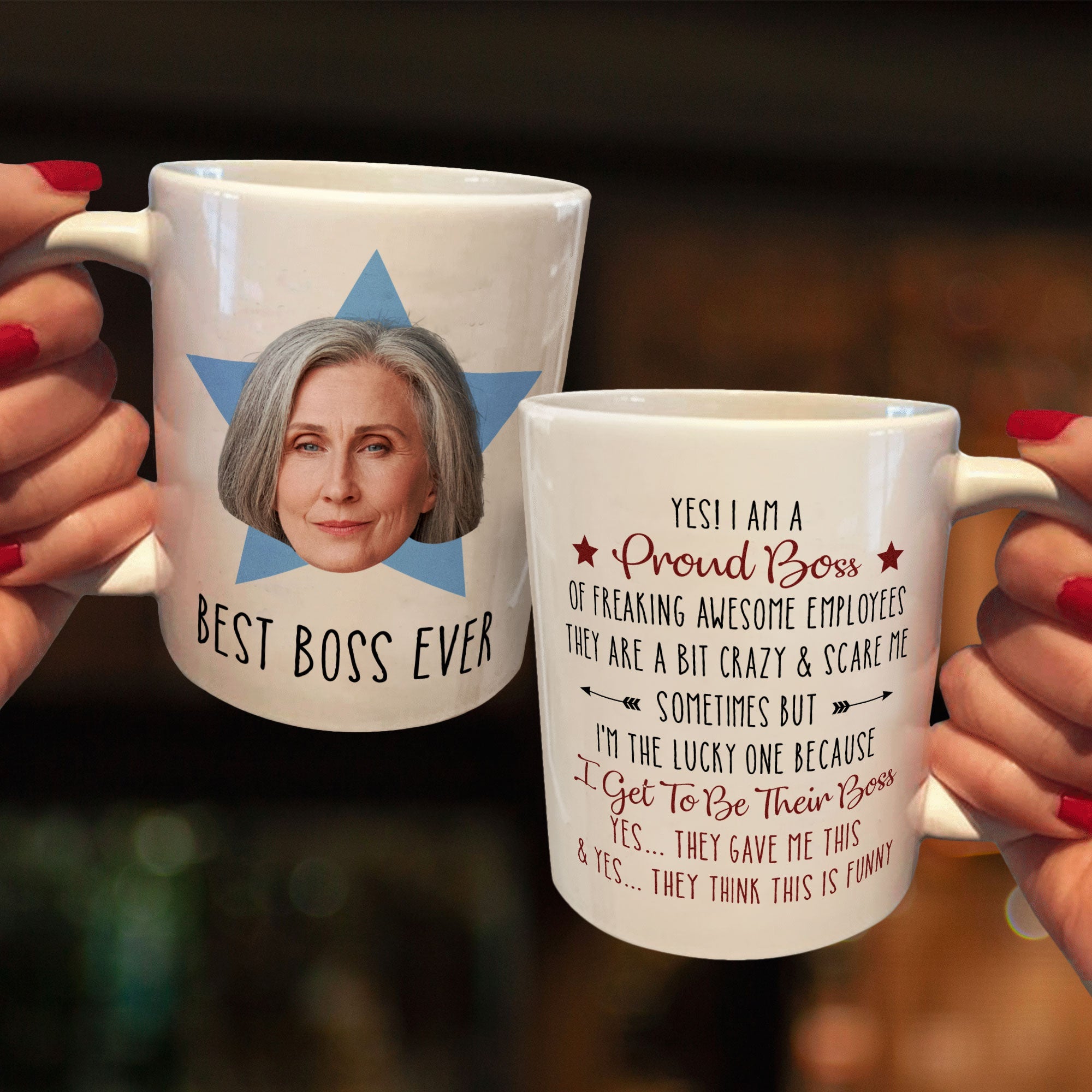 Best Boss Ever - Personalized Photo Mug