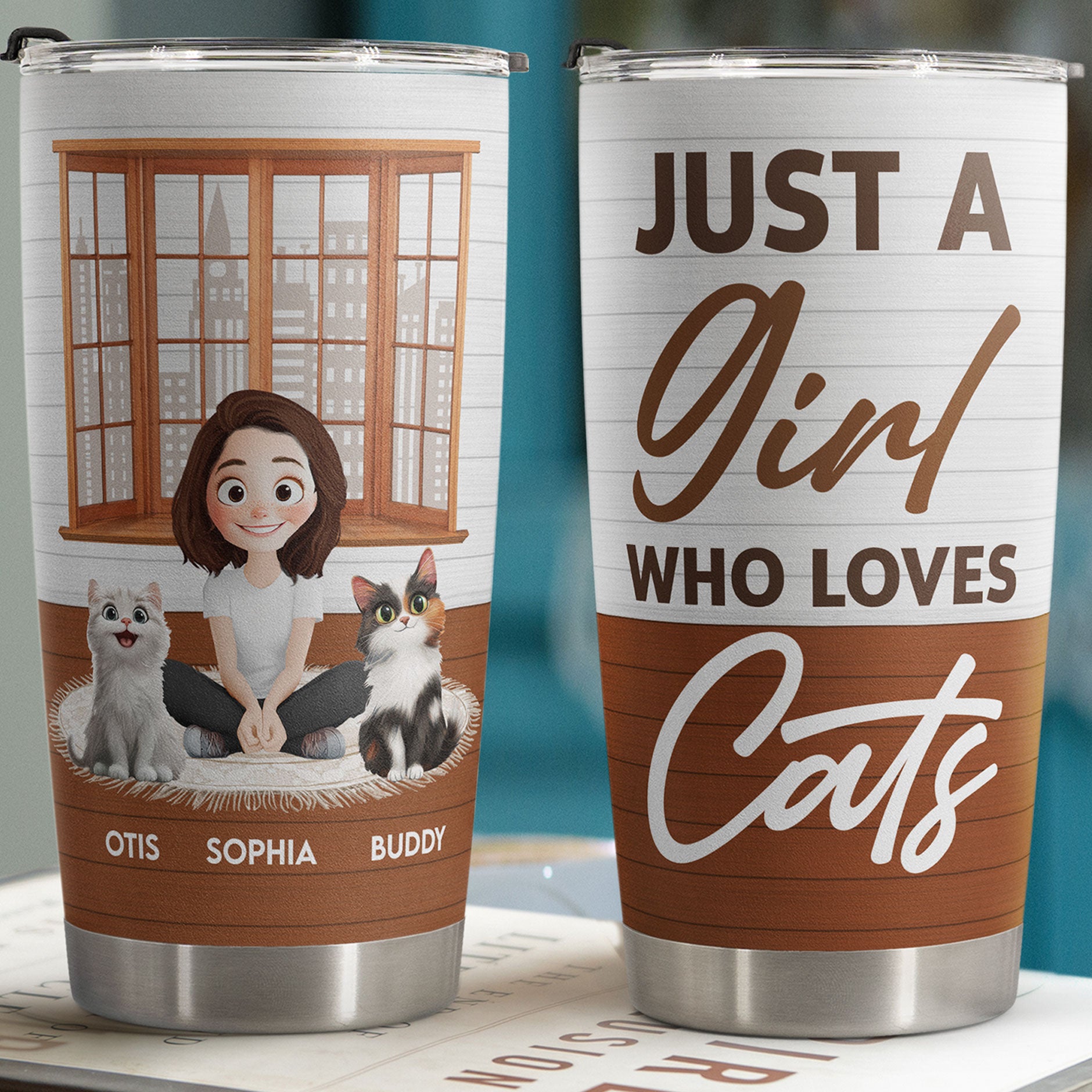 Best Cat Mom Ever - New Theme - Personalized Tumbler Cup