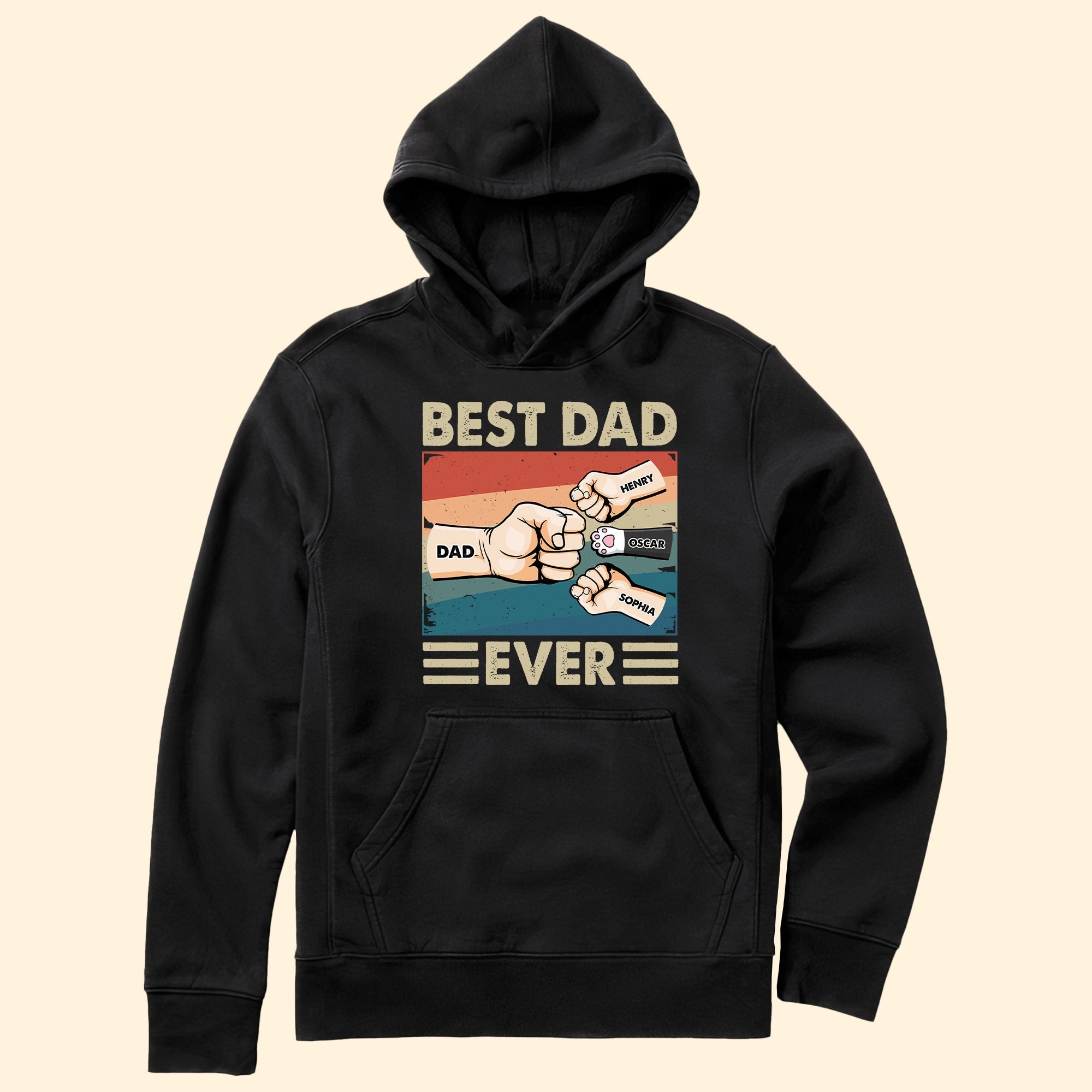 Best Dad Ever - Cartoon Version - Personalized Shirt