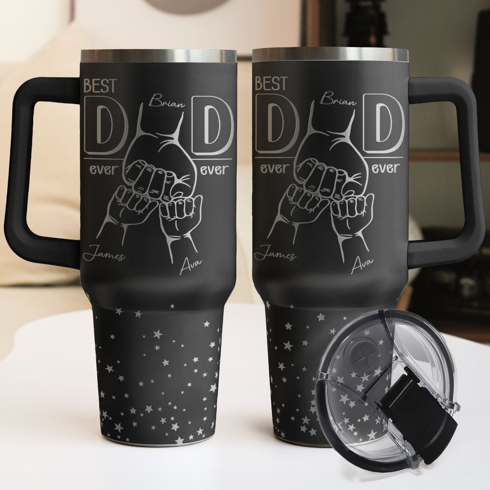 Best Dad Ever Ever - Personalized Engraved 40oz Tumbler