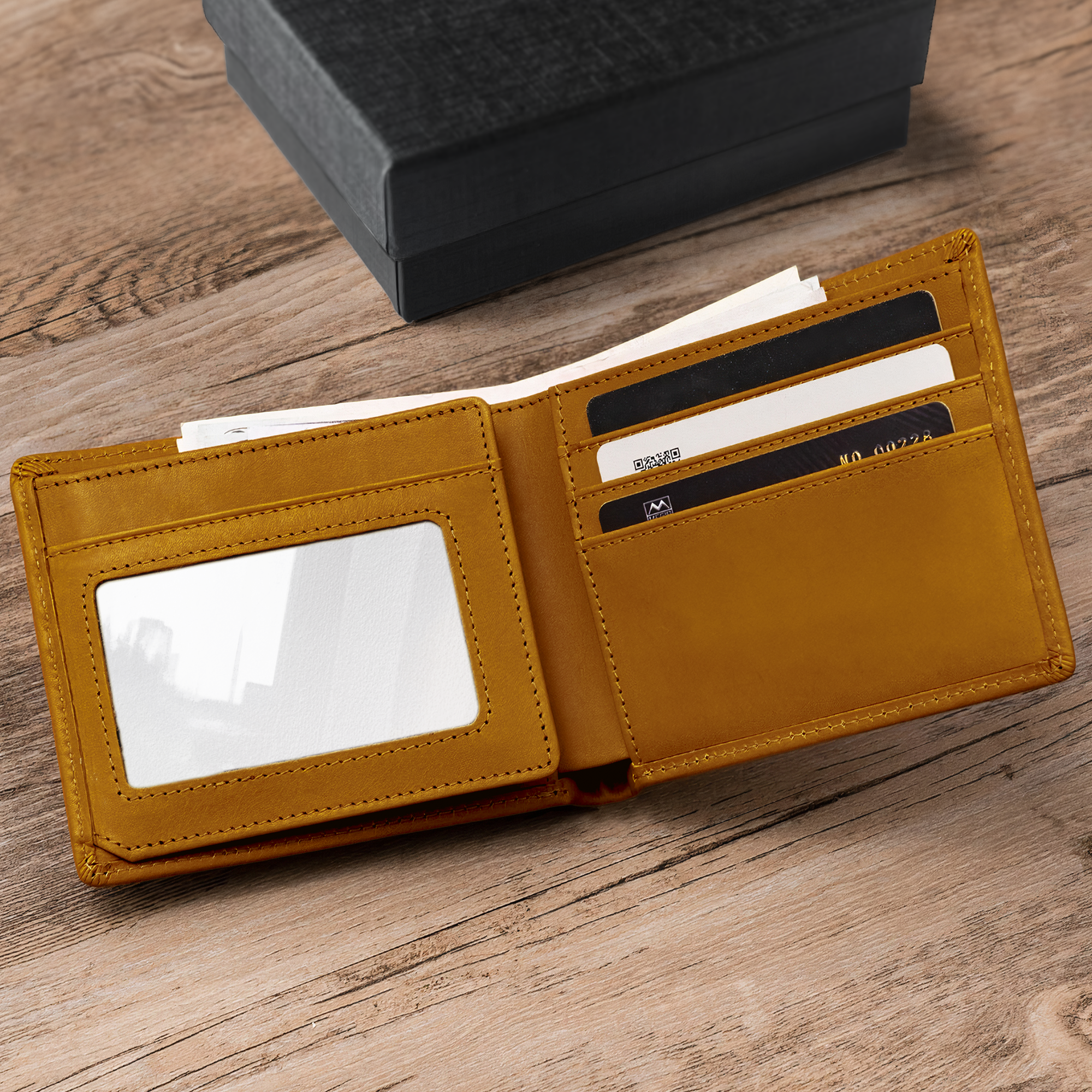 Best Dad Ever For Grandpa, Daddy Custom With Kids Names - Personalized Leather Wallet