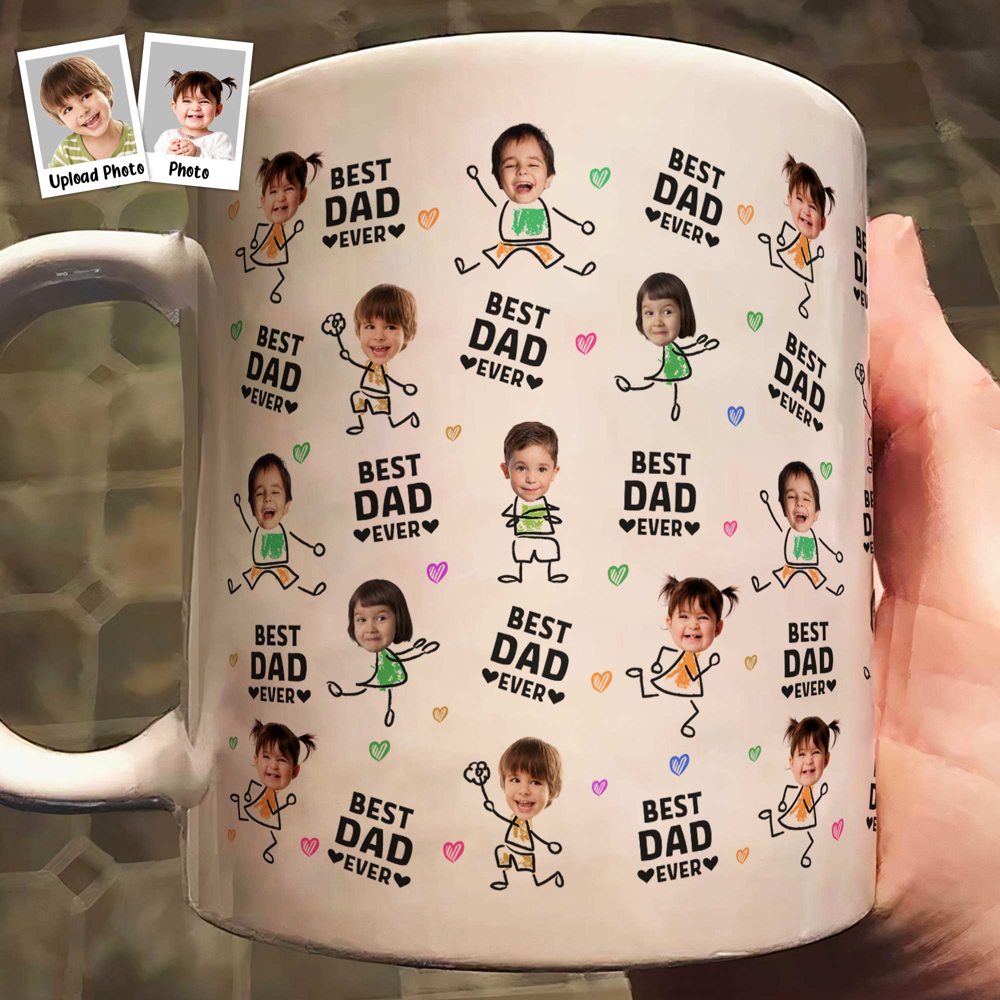 Best Dad Ever - Funny Version - Personalized Photo Mug