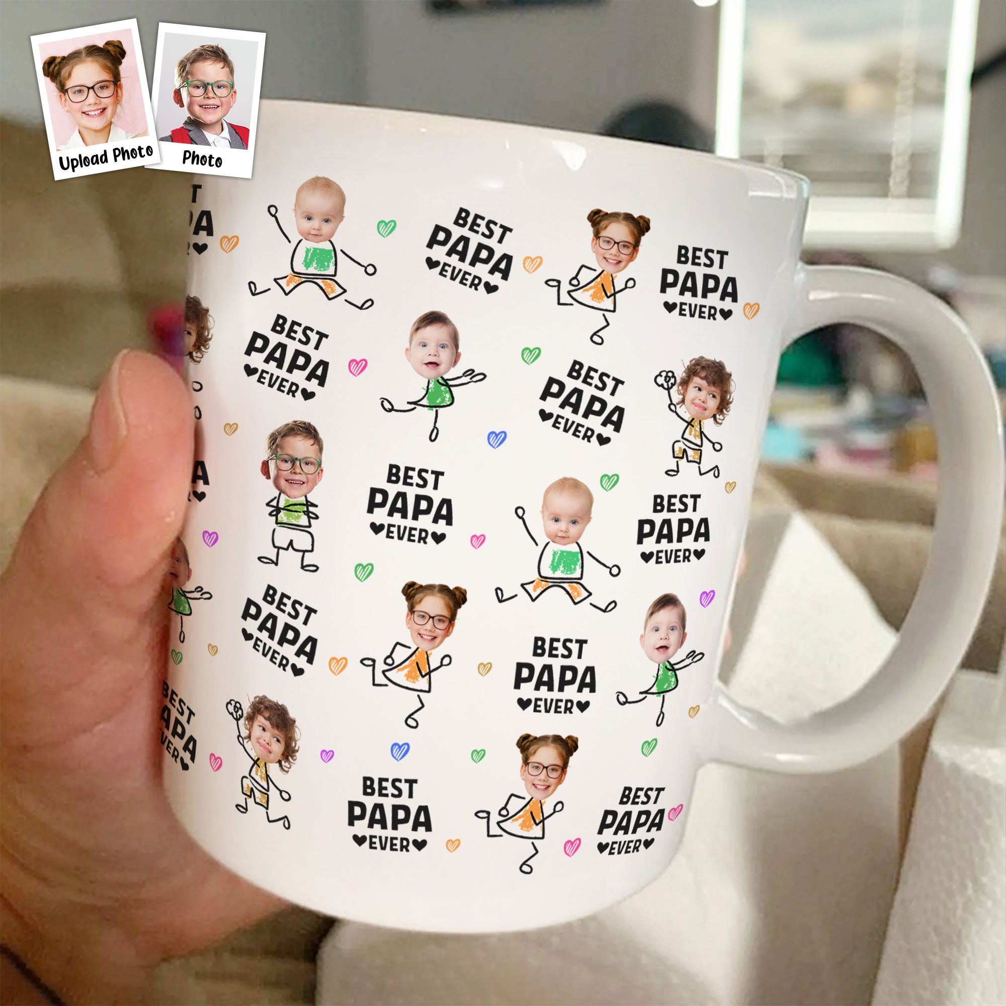 Best Dad Ever - Funny Version - Personalized Photo Mug