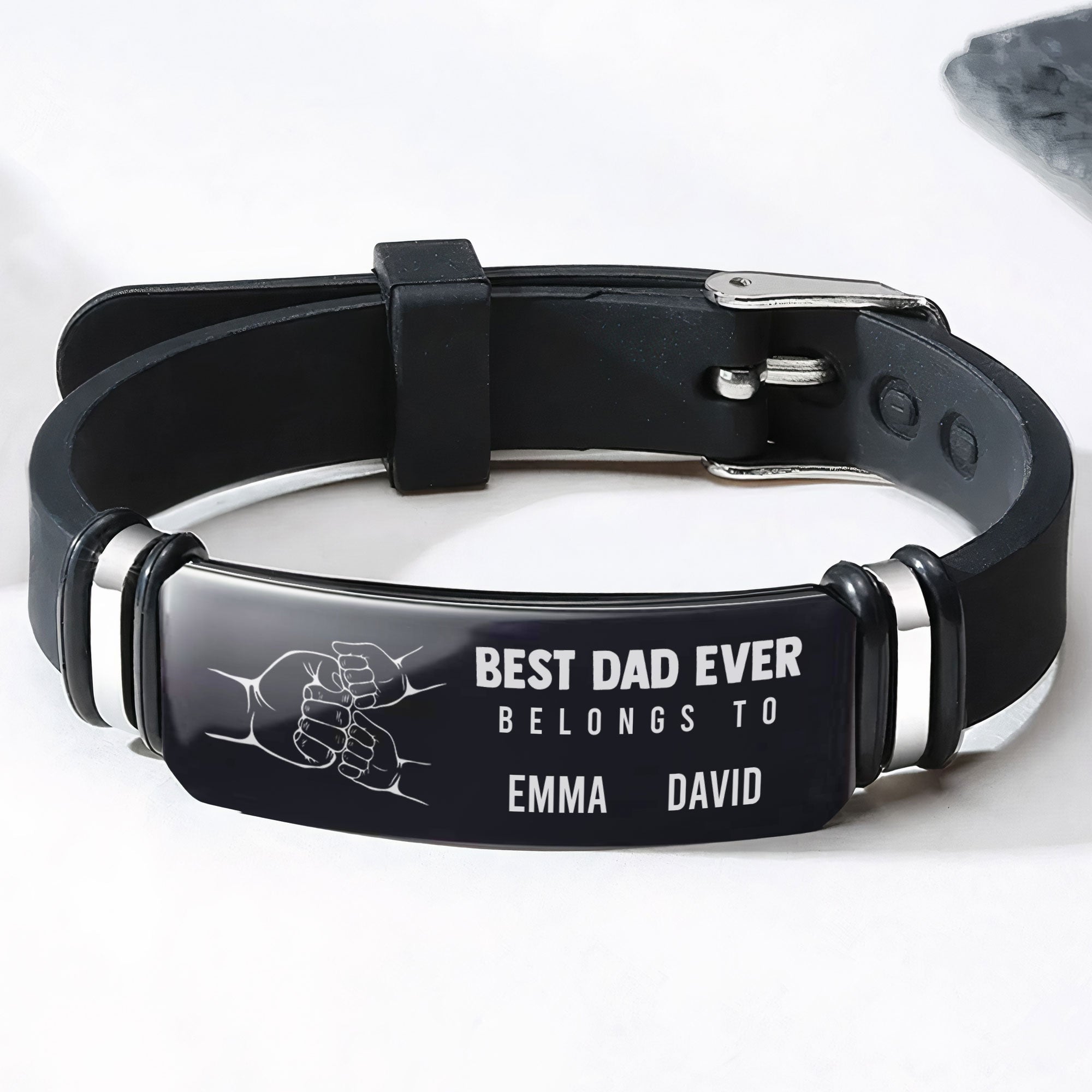 Best Dad Ever - Personalized Bracelet