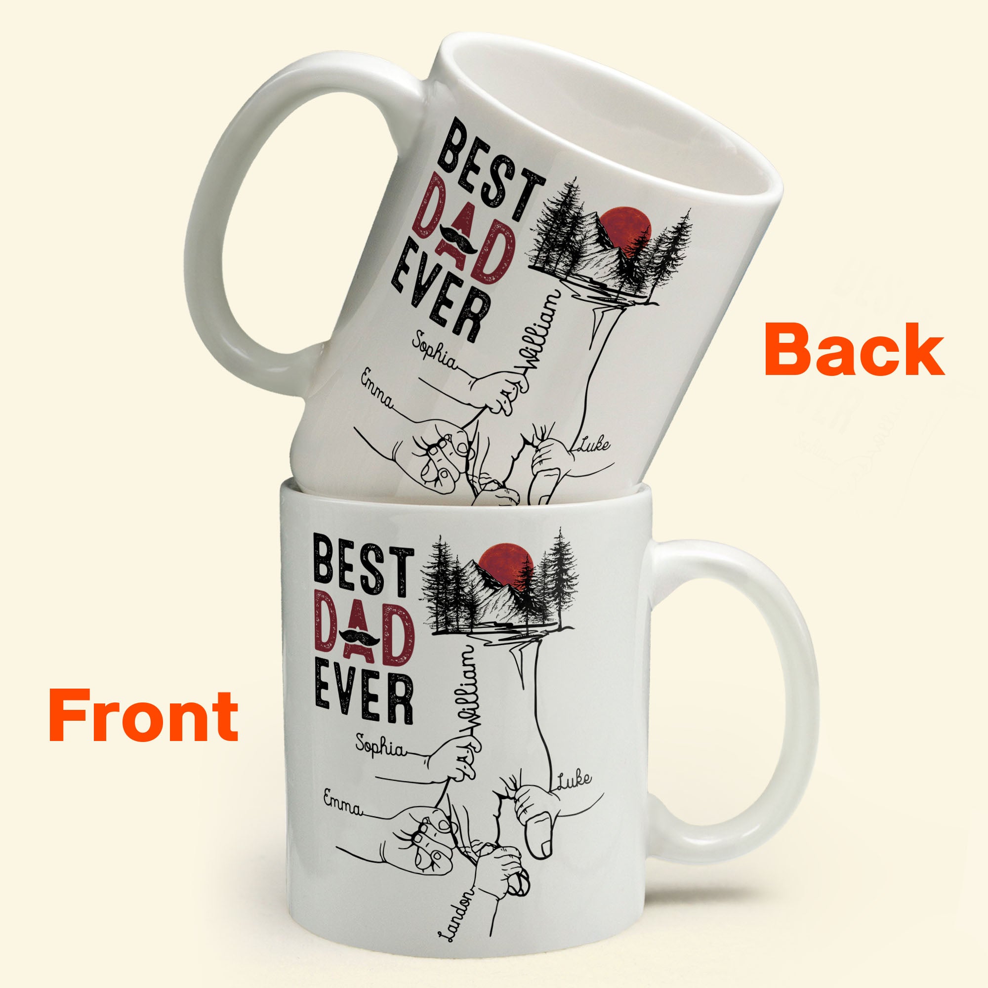 Best Dad Ever - Personalized Mug