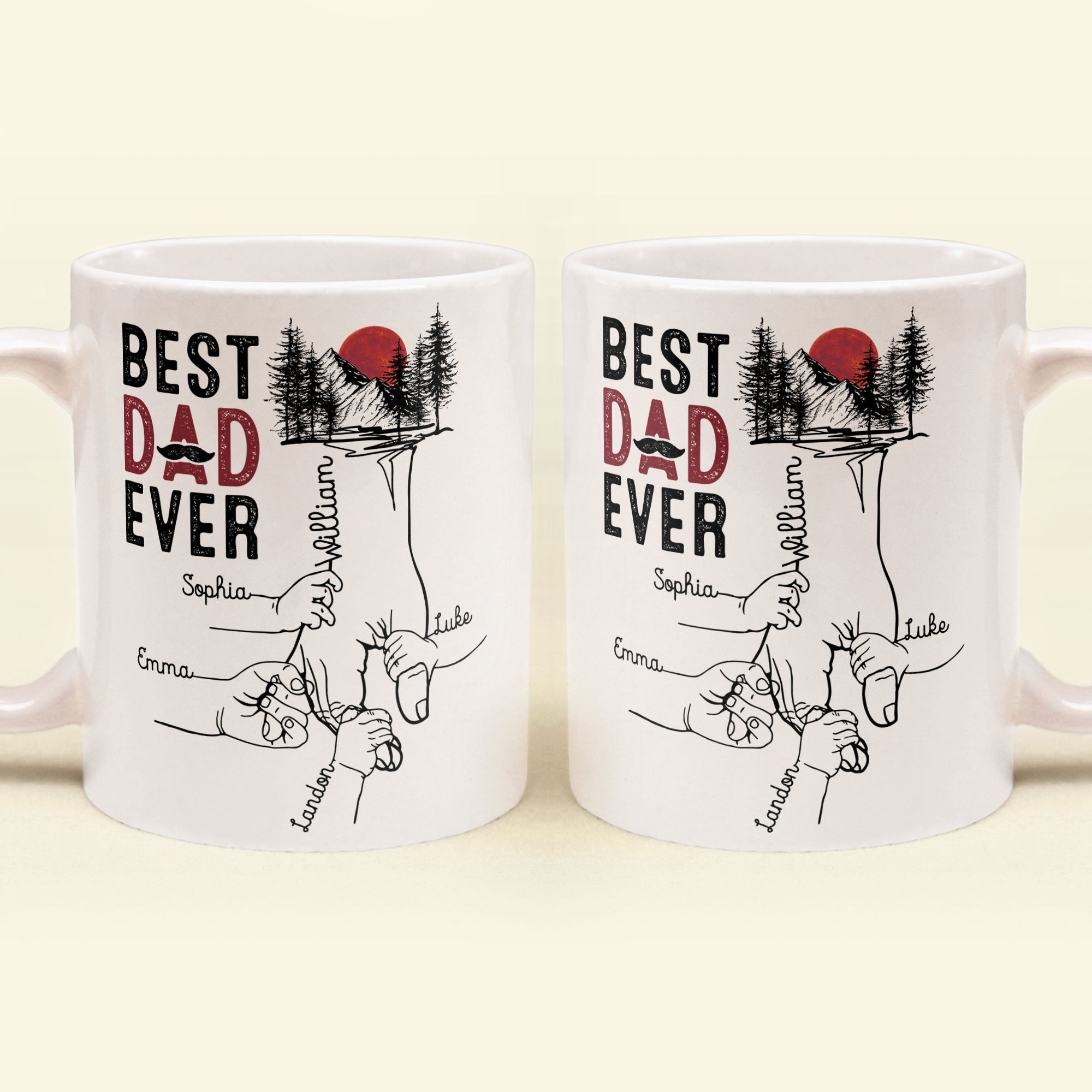 Best Dad Ever - Personalized Mug